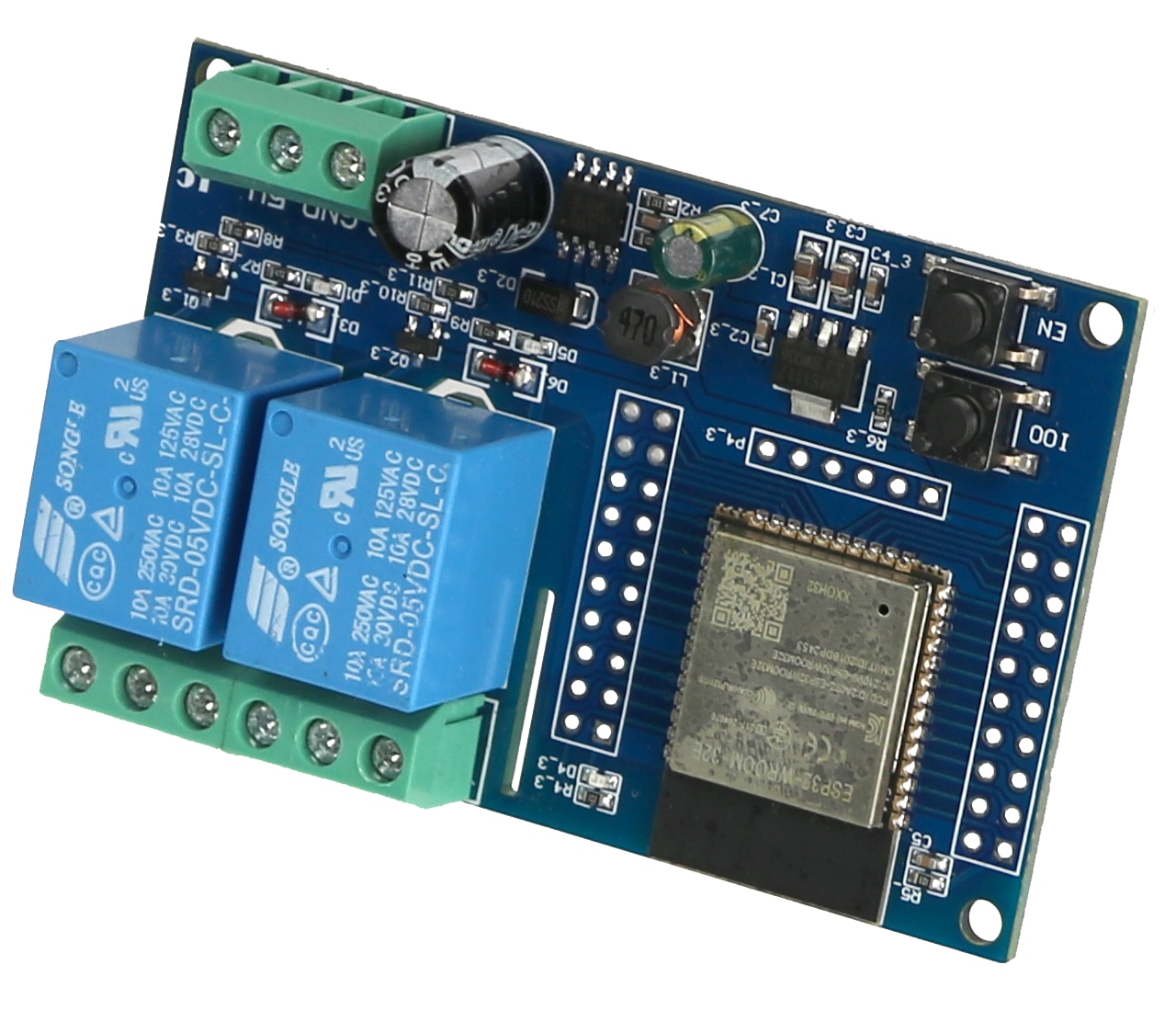 DAYPOWER Relaismodul ESP32-2R-D5, 2-Kanal