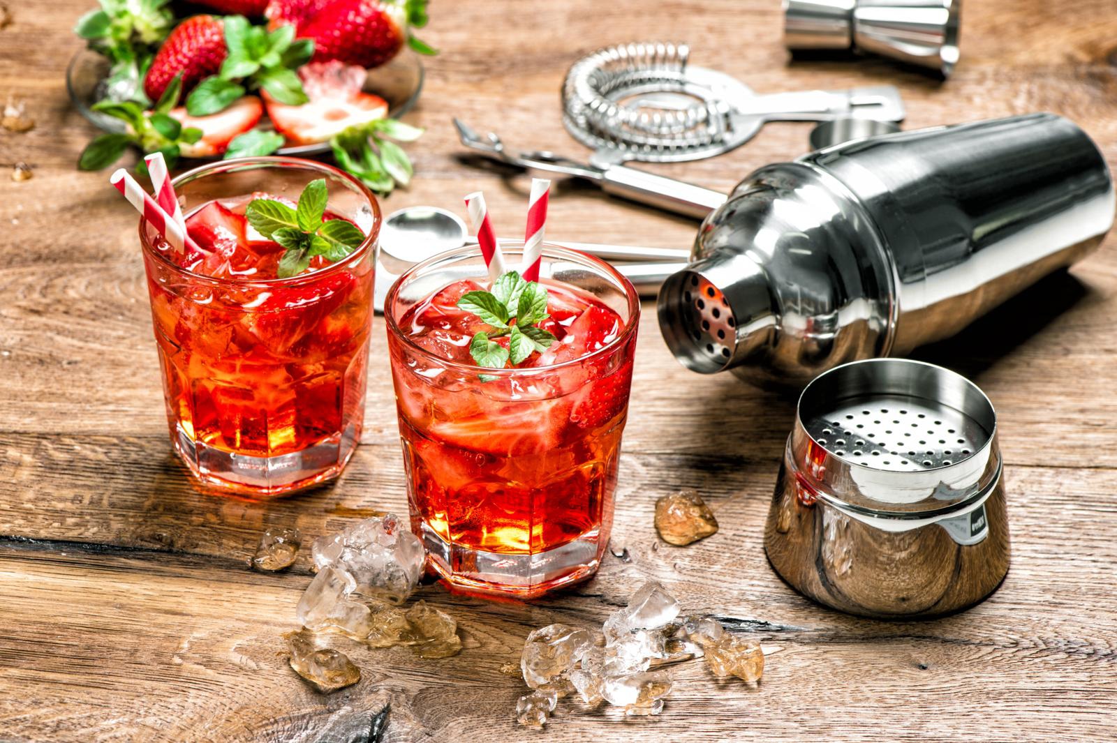 ALPINA Cocktail-Set 10185, 5-Teilig, Shaker 350ml, rostfrei, Edelstahl