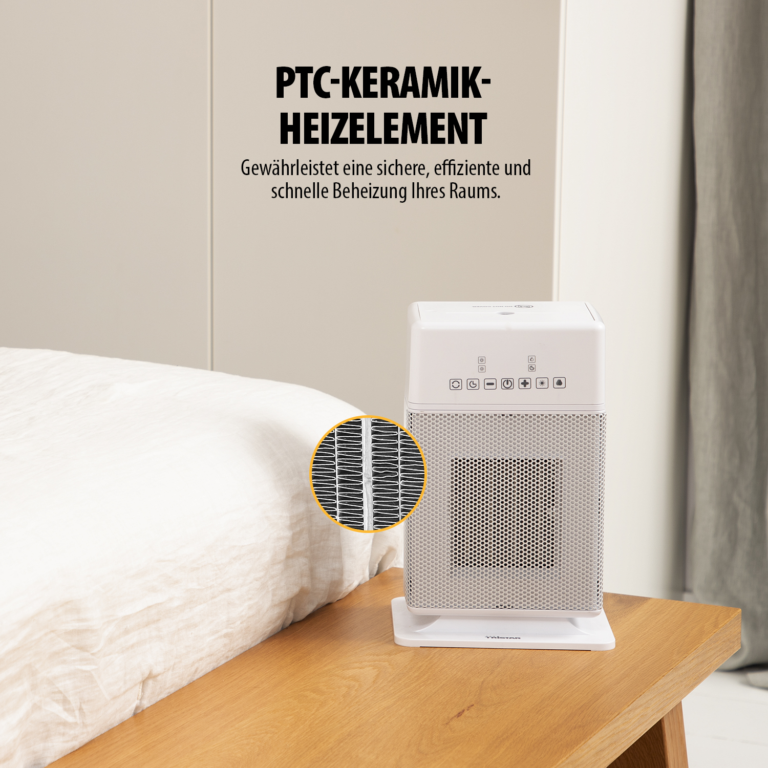 TRISTAR Keramik-Heizlüfter KA-5266, 1800 W TRISTAR Keramik-Heizlüfter KA-5266, 1800 W