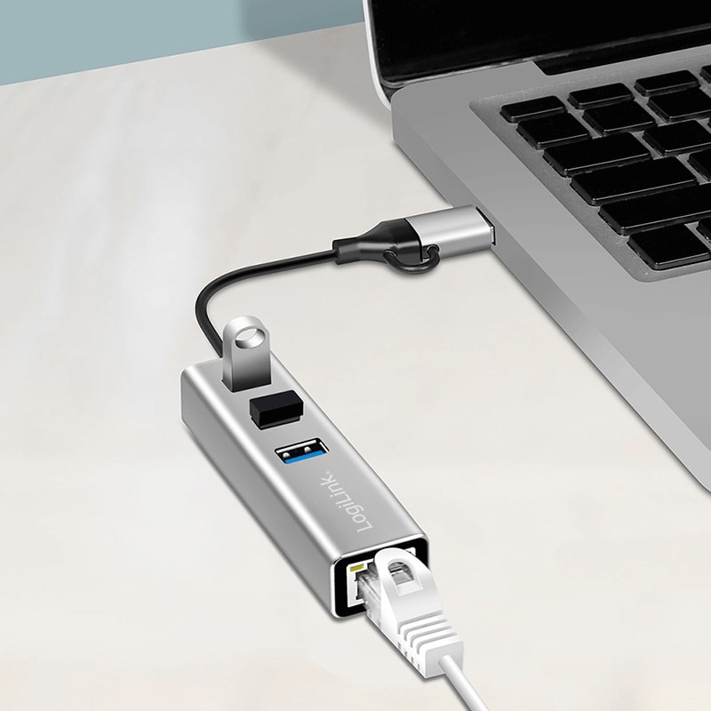 LOGILINK USB3.2 Hub UA0440 4-Port silber LOGILINK USB3.2 Hub UA0440 4-Port silber