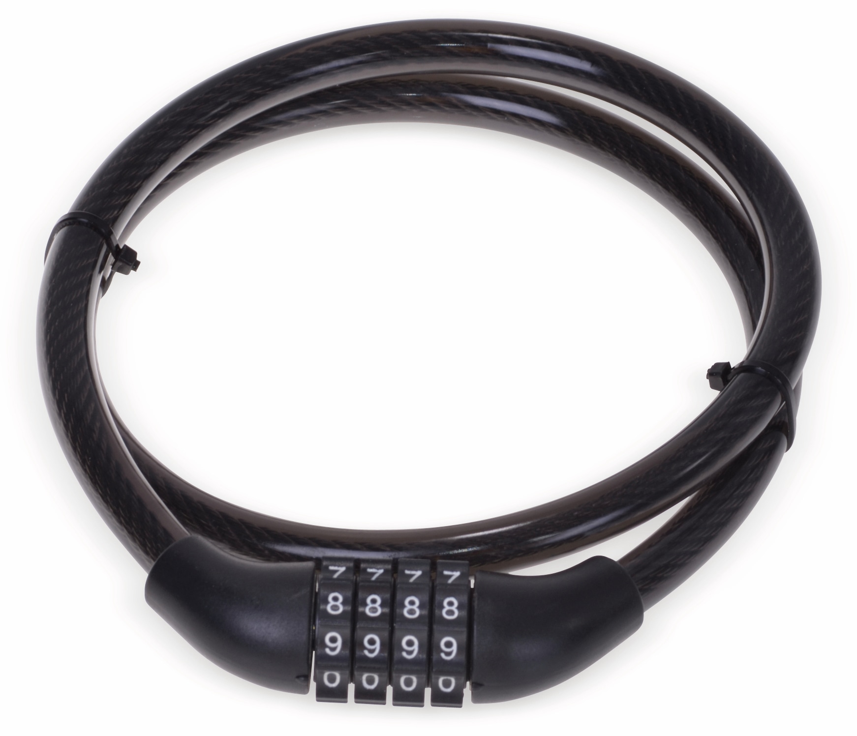 FILMER Fahrrad Spiralkabelschloss, 80/10, schwarz FILMER Fahrrad Spiralkabelschloss, 80/10, schwarz