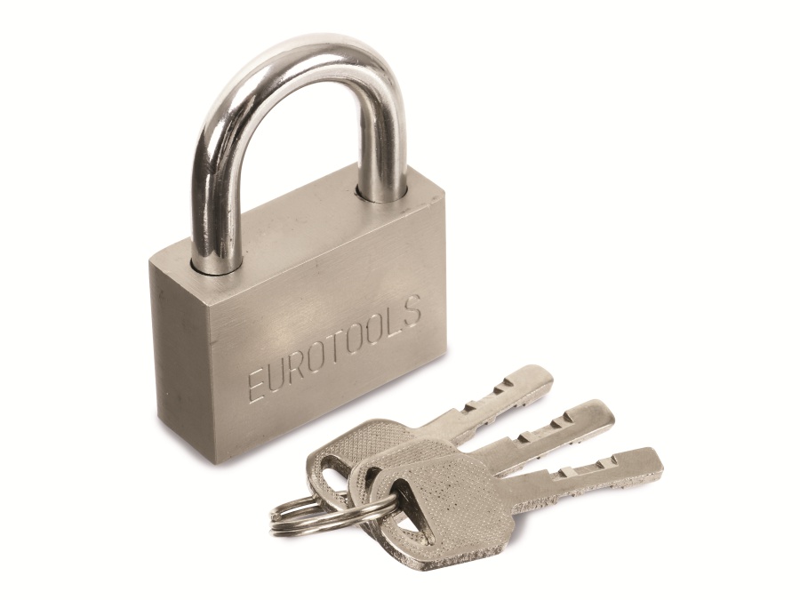 EUROTOOLS Sicherheits-Vorhängeschloss, 50 mm EUROTOOLS Sicherheits-Vorhängeschloss 50 mm