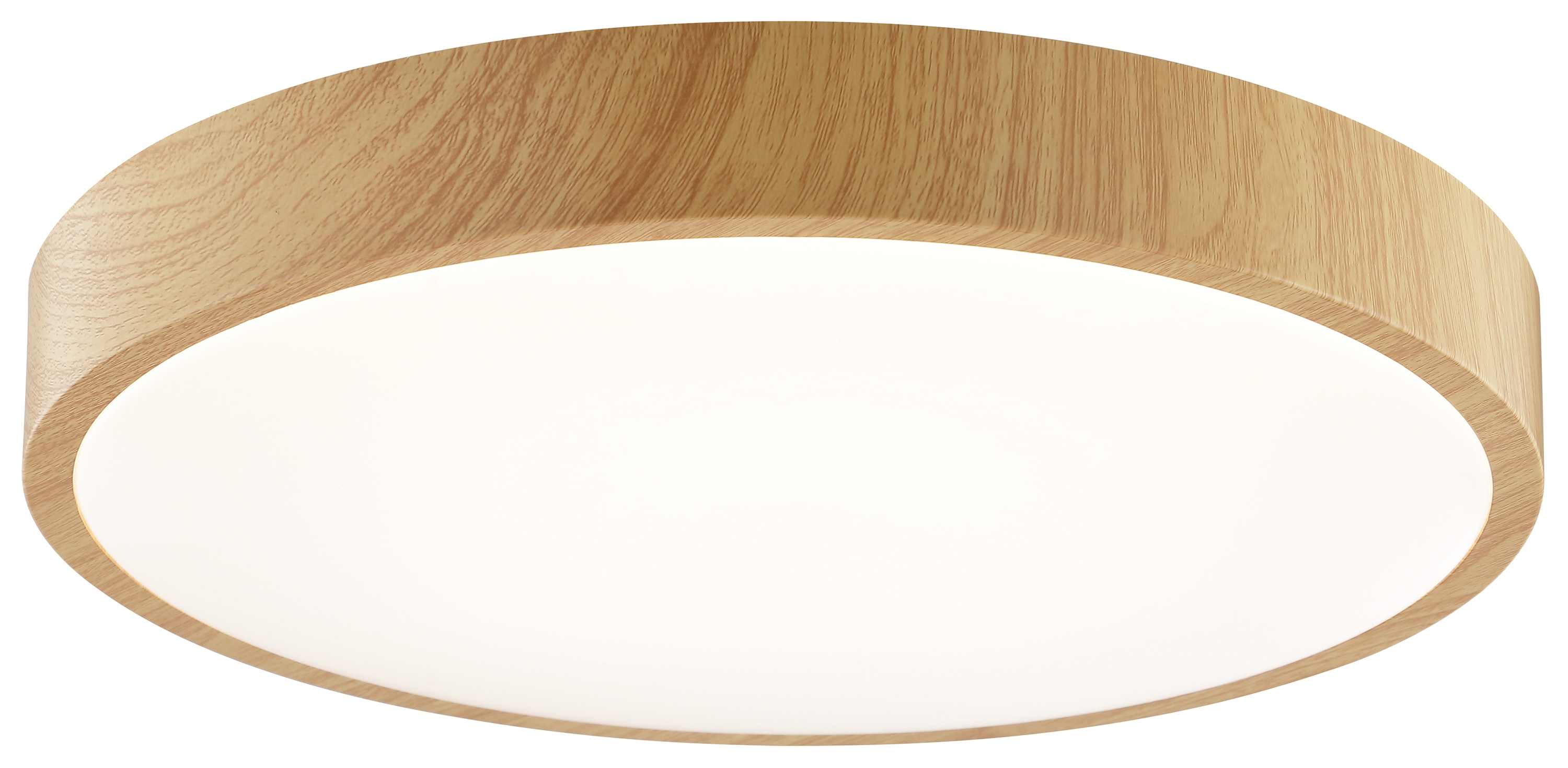 BRILLIANT LED-Deckenleuchte, Ø 38,5 cm, 24 W, 3000 K, 2300 lm, warmweiß, IP20, Holzoptik