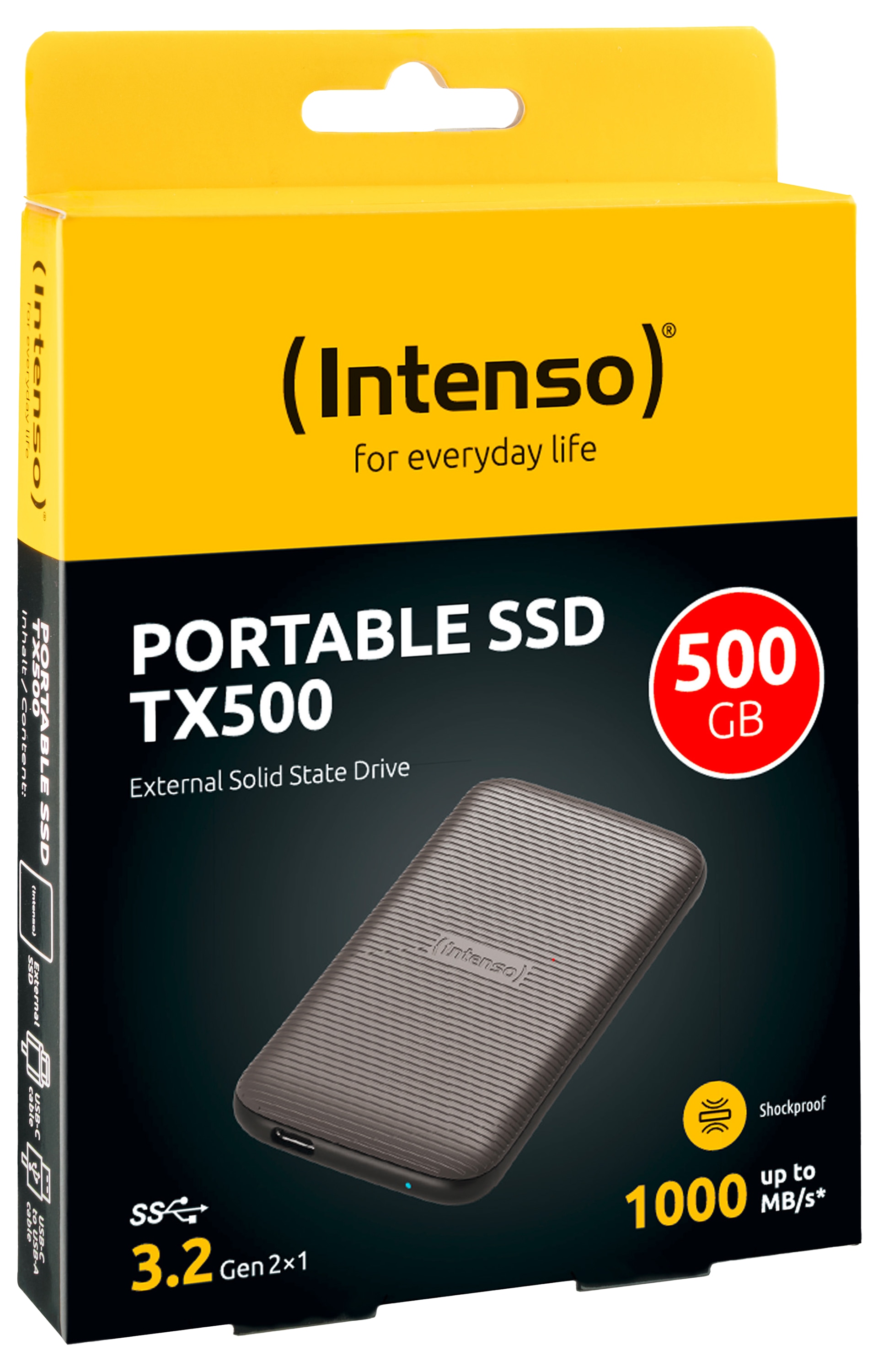 INTENSO USB 3.2-SSD TX500 500GB INTENSO USB 3.2-SSD TX500 500GB