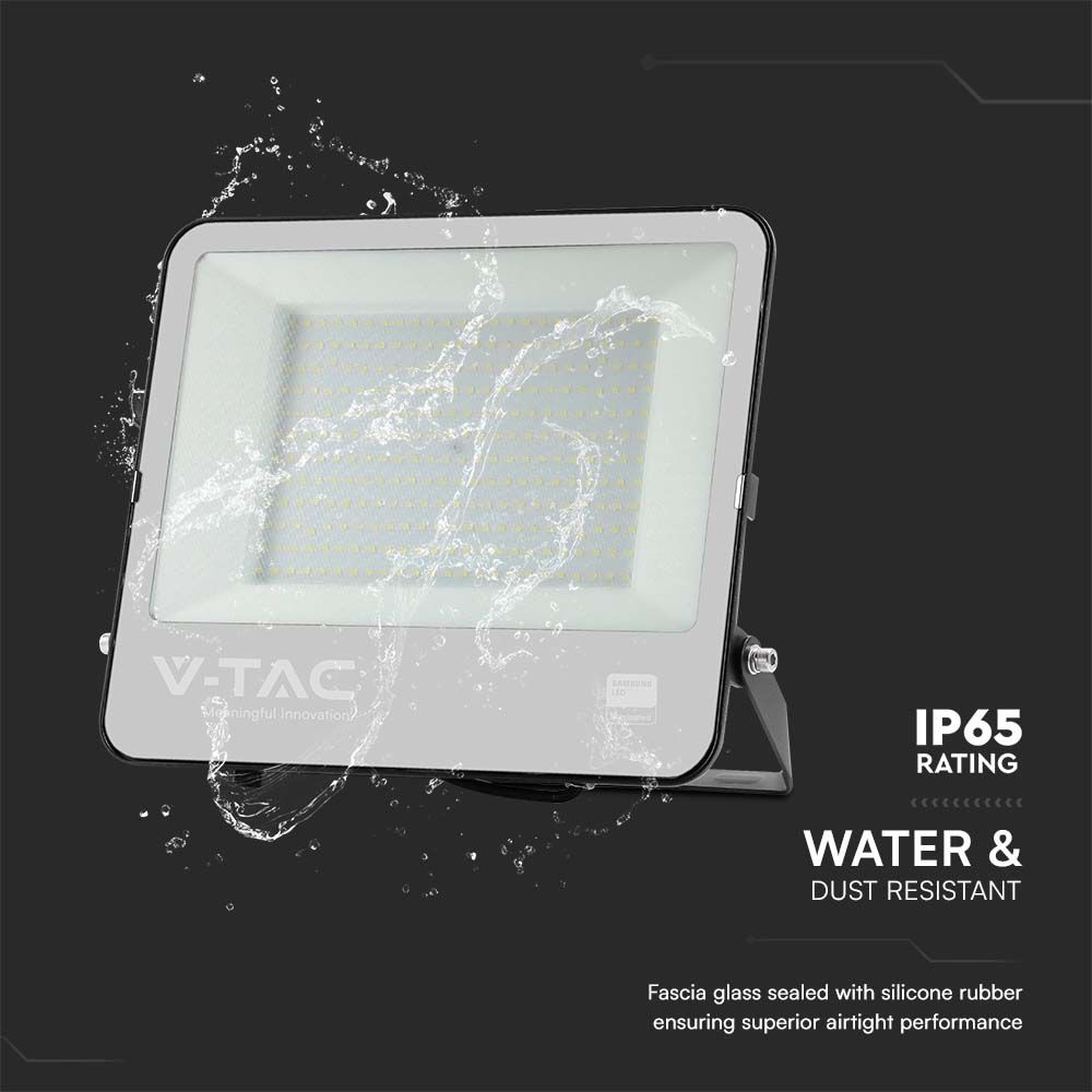 V-TAC LED-Fluter, VT-44201, EEK: D, 200 W, 22960 lm, 4000 K, IP65 V-TAC LED-Fluter, VT-44201, EEK: D, 200 W, 27000 lm, 4000 K, IP65