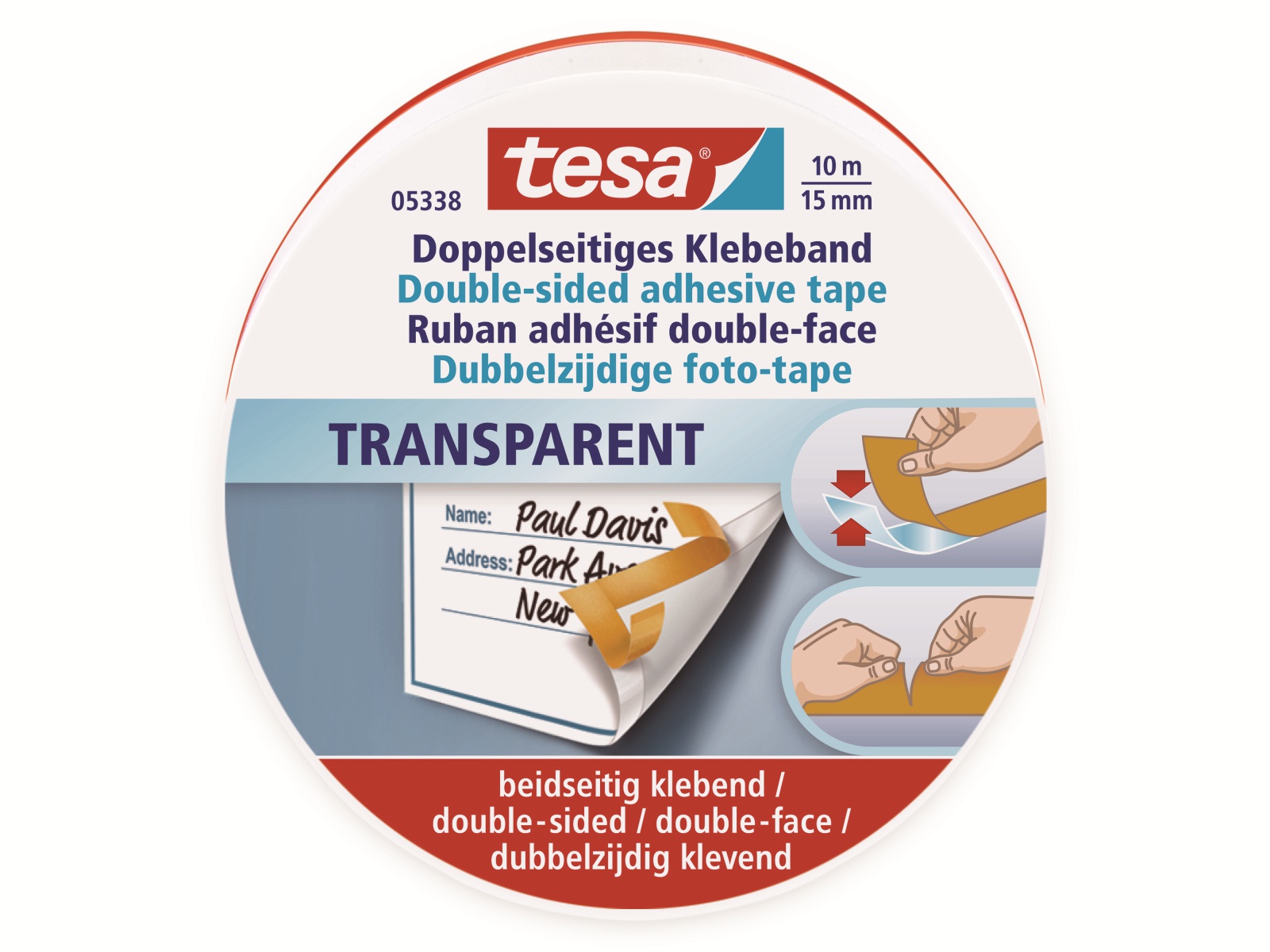 TESA ® Doppelband, 10m:15mm, 05338-00000-01