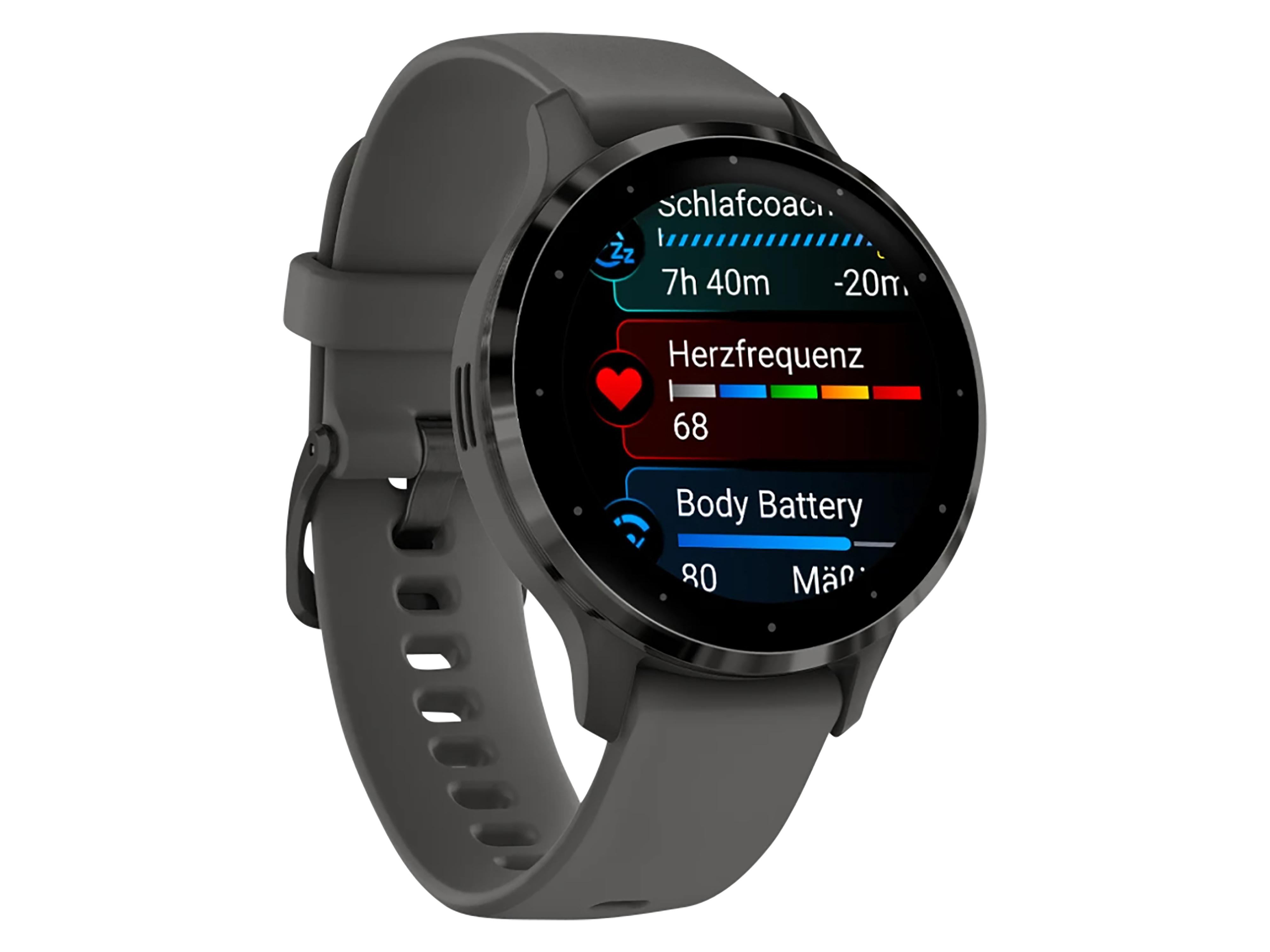 GARMIN Smartwatch Venu 3S kieselgrau/schiefergrau Silikon