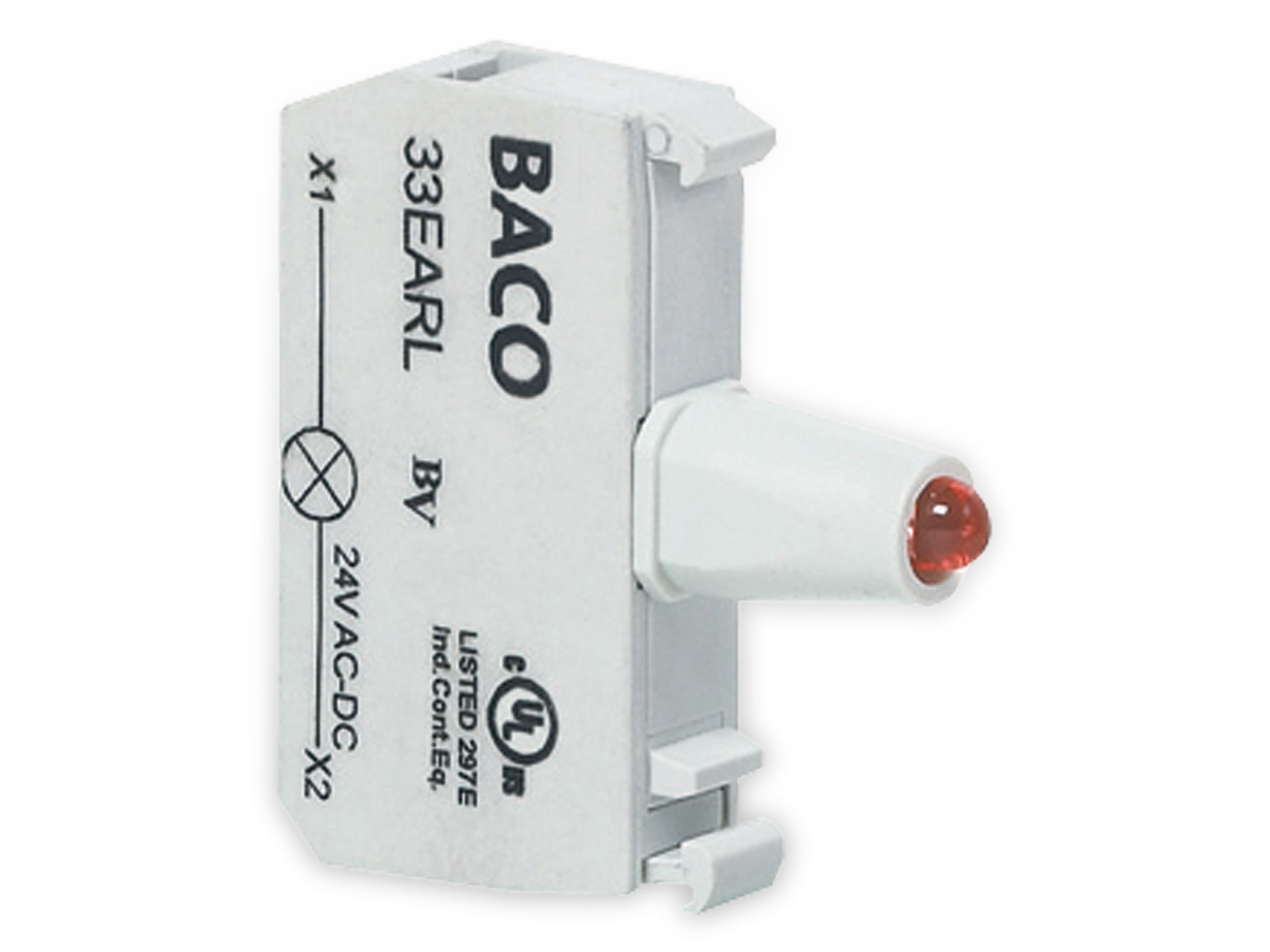 BACO Befehls- und Meldegeräte, 33EAYH, LED-Element, 3,7W, gelb BACO Befehls- und Meldegeräte, 33EAYH, LED-Element, 3,7W, gelb