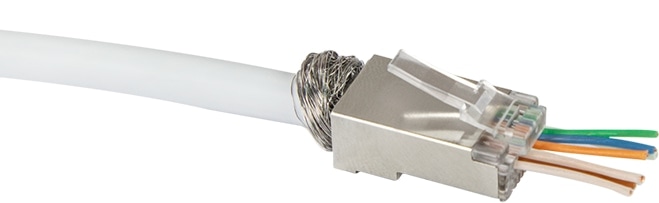 LOGILINK RJ45-Modularstecker, Cat.6, geschirmt, vorne offen, 50 Stk.