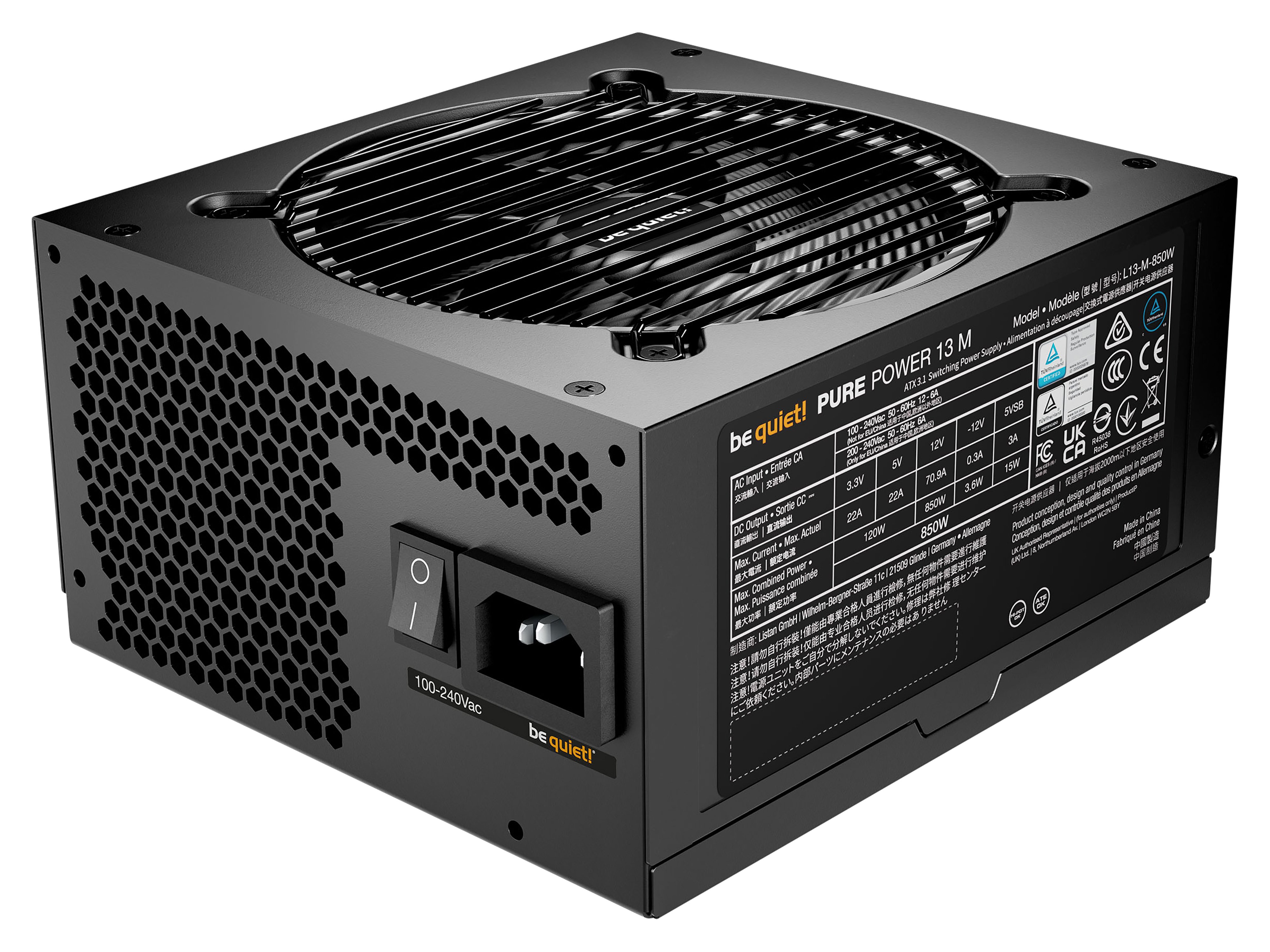 BE QUIET! PC-Netzteil Pure Power 13M 850W