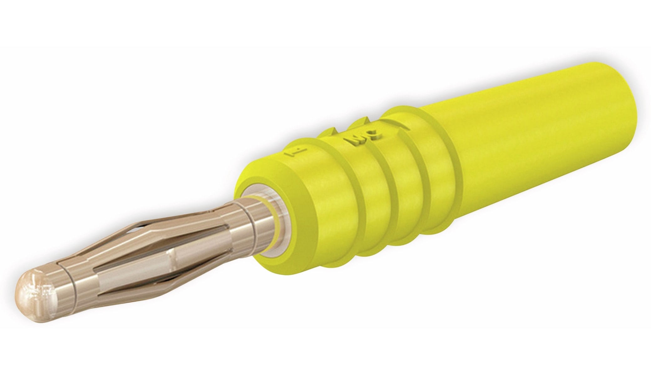 STÄUBLI SLS205-L Lamellenstecker, 2 mm, vergoldet, gelb