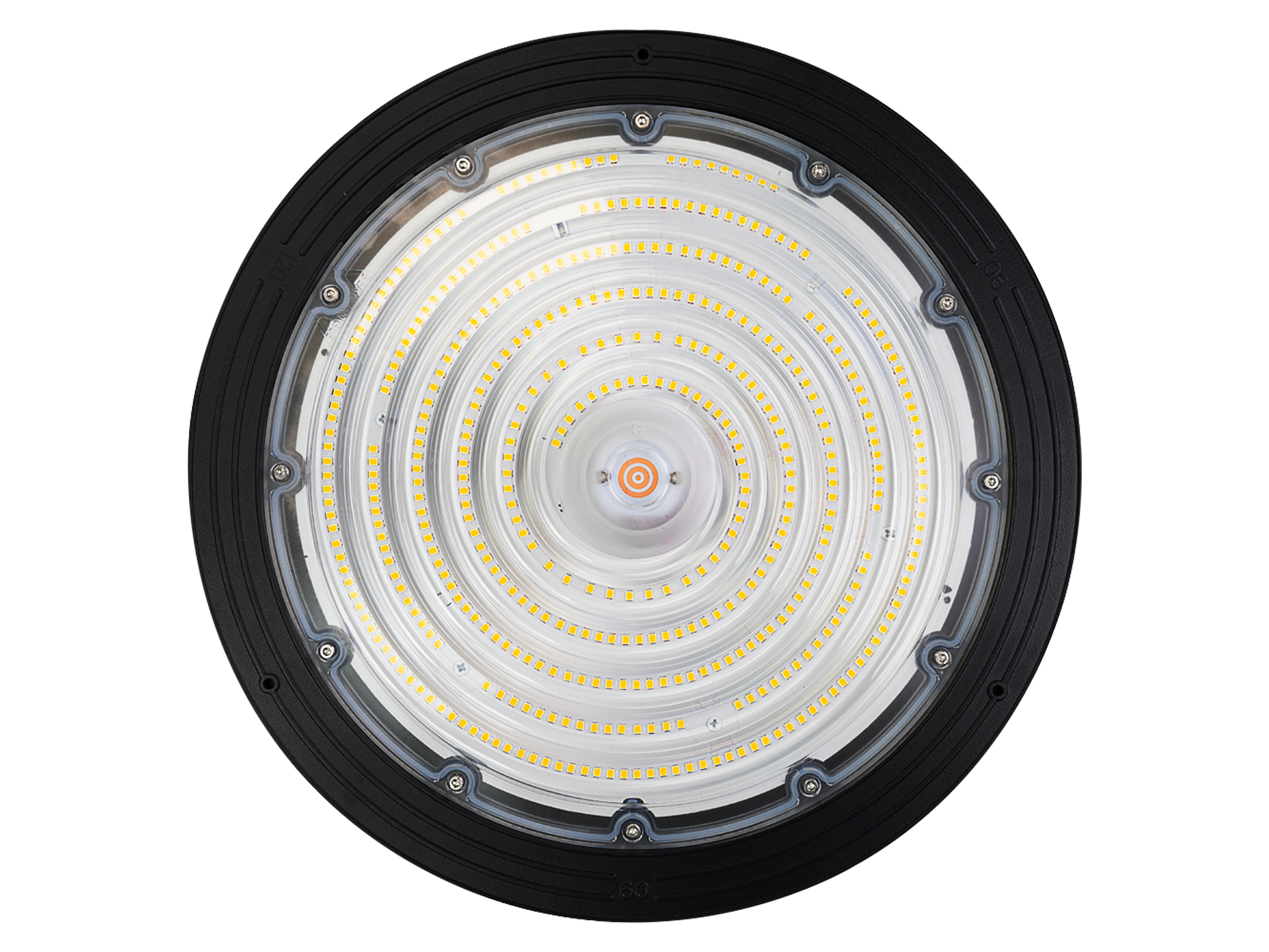 ENOVALITE LED-HighBay-Leuchte, UFO, 120...200 W, 4000 K, EEK: C, 19200...32000 lm, dimmbar, schwarz