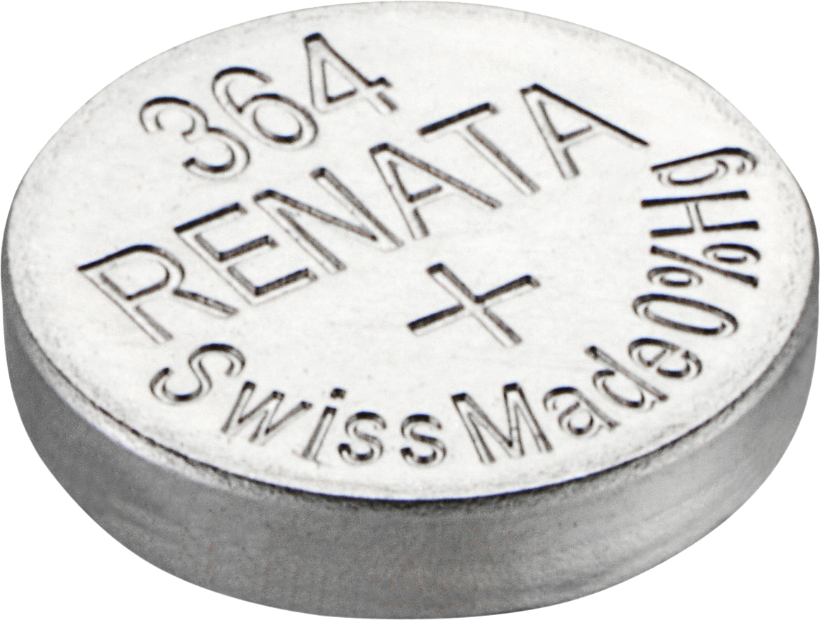 RENATA Knopfzelle 364, 19mAh, Silberoxid RENATA Knopfzelle 364, 19mAh, Silberoxid