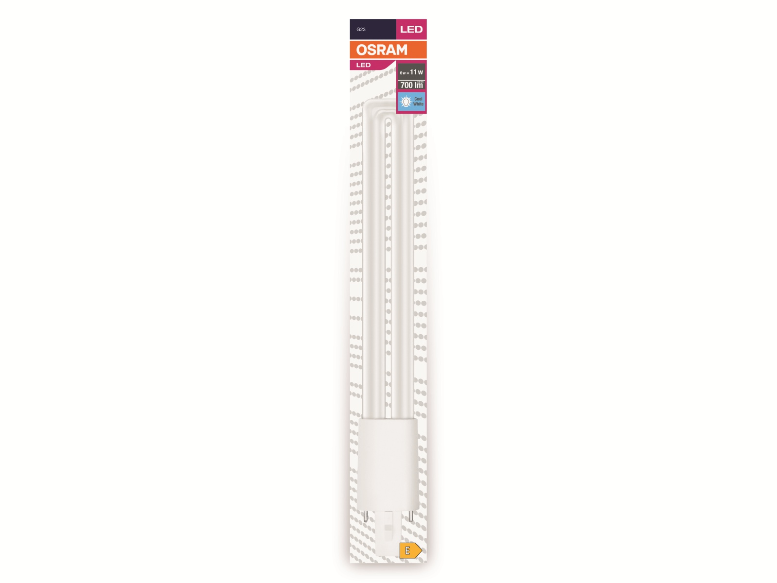 OSRAM LED-Lampe, Dulux S11, G23, EEK: E, 6W, 700lm, 4000K