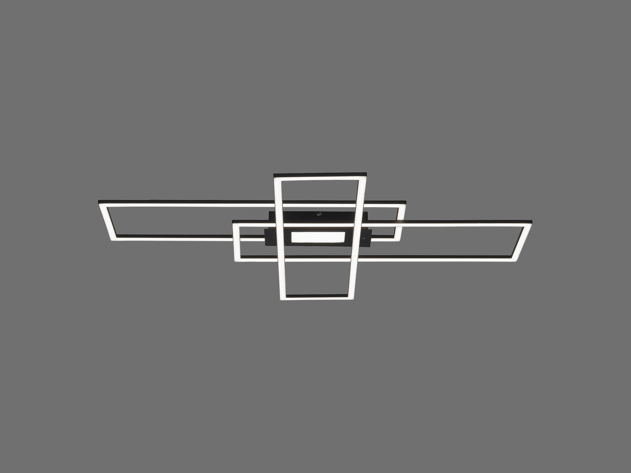 JUST LIGHT LED-Deckenleuchte 14693-18, 45W, 5500lm, schwarz