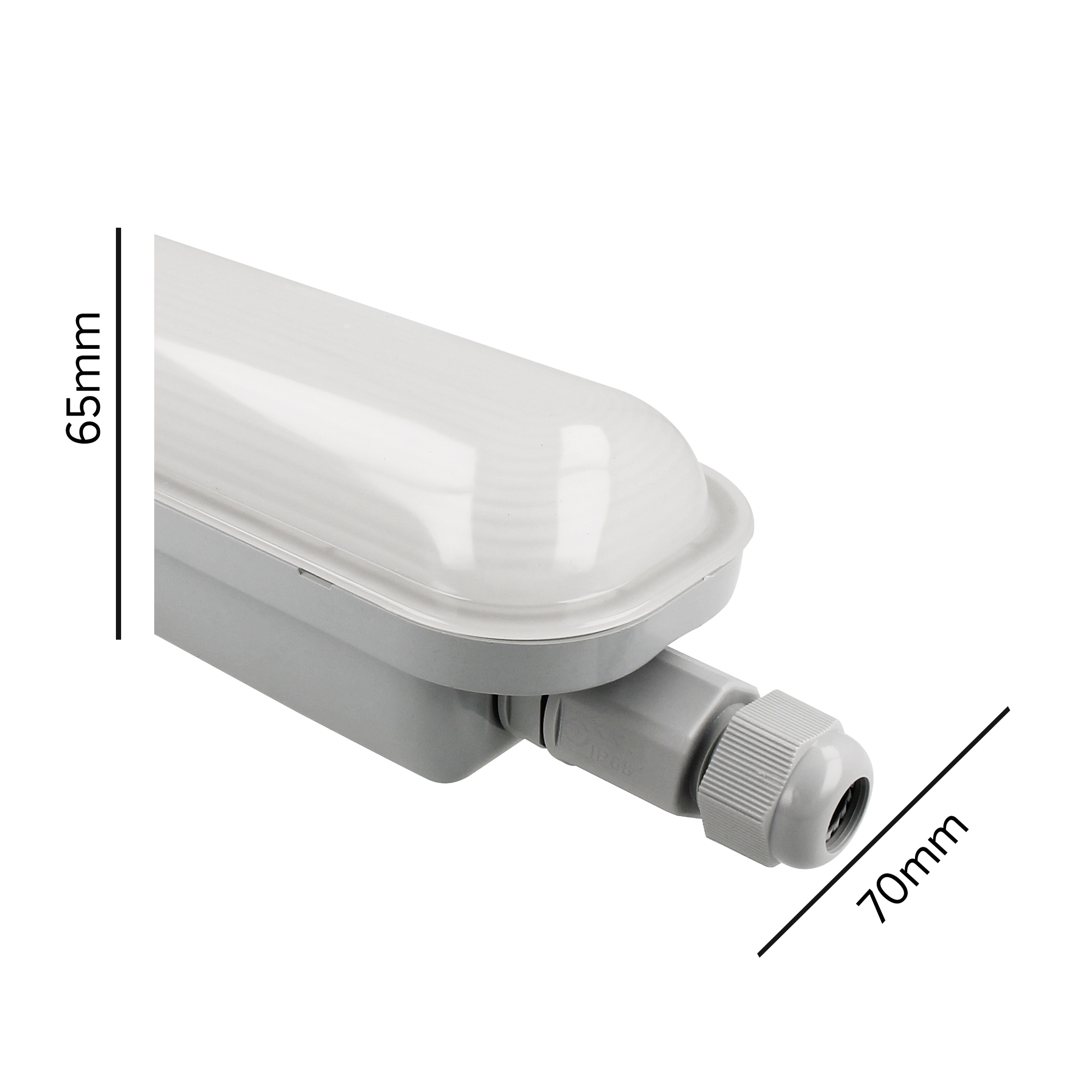 YPHIX LED-Feuchtraum-Wannenleuchte 73667, Aquaprofi 120, 34 W