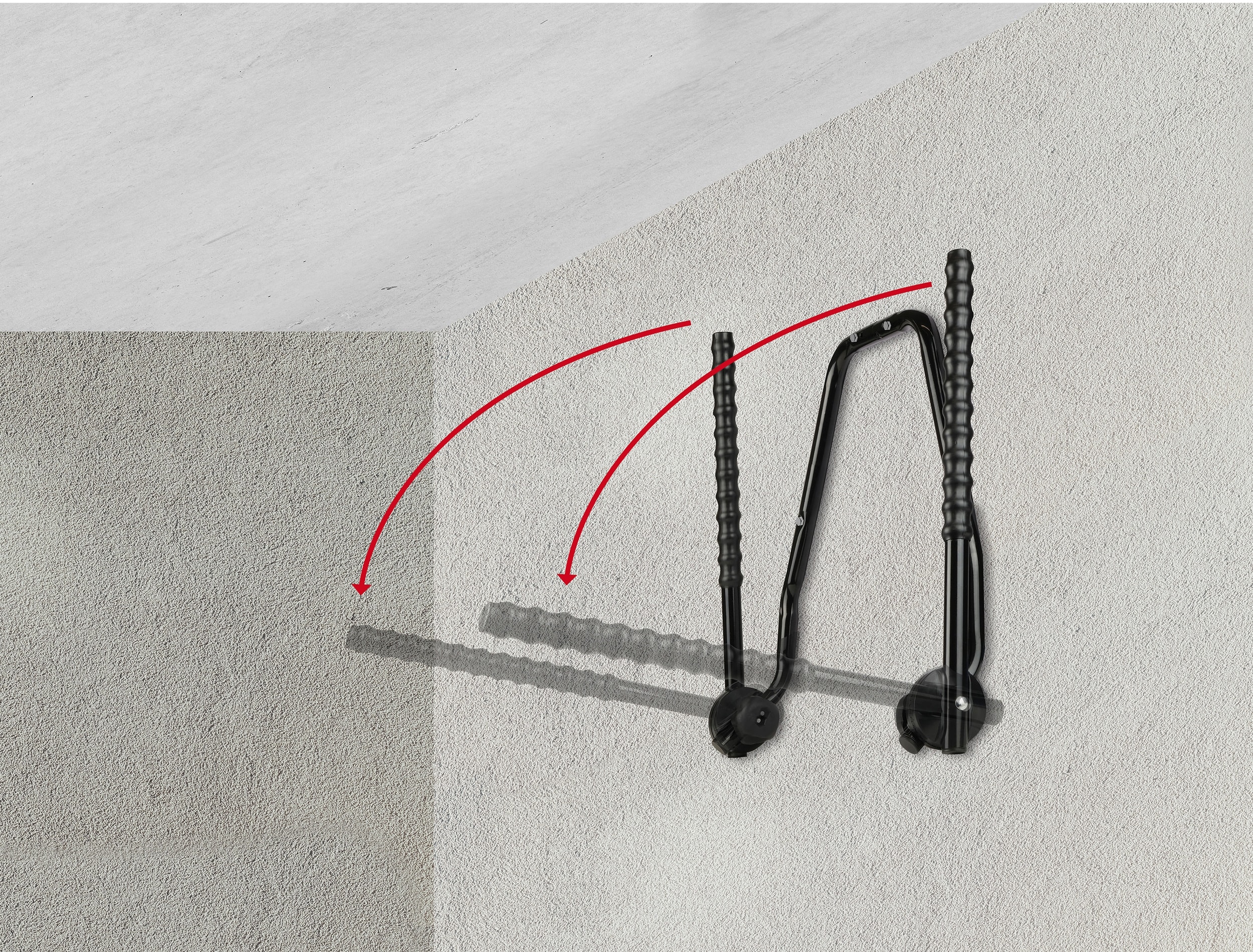 EUFAB Fahrrad-Wandhalter, 16404, für 3 Fahrräder