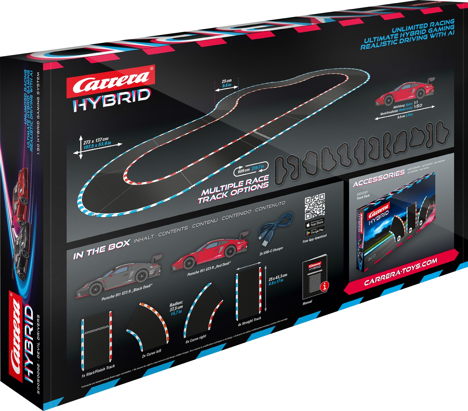 CARRERA Rennbahn 50050002 Hybrid Devil Drivers CARRERA Rennbahn 50050002 Hybrid Devil Drivers