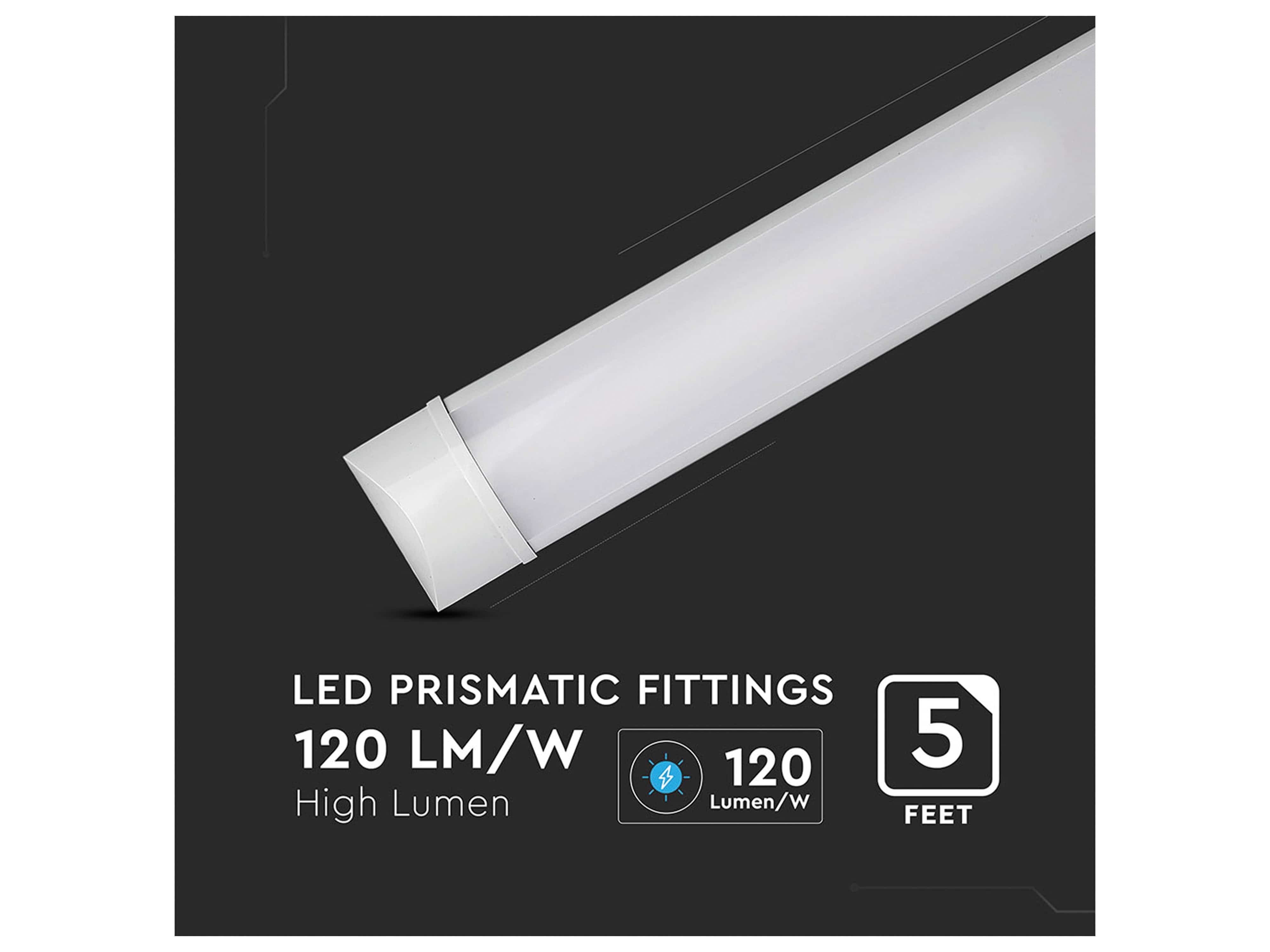 V-TAC LED-Deckenleuchte, VT-8-50 (668) EEK: E, 50W, 6000 lm, 1500 mm, 4000 K V-TAC LED-Deckenleuchte, VT-8-50 (668) EEK: E, 50W, 6000 lm, 1500 mm, 4000 K