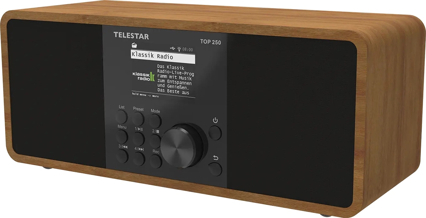 TELESTAR Internetradio TOP 250, DAB+/UKW, Bluetooth, Holzoptik TELESTAR Internetradio TOP 250, DAB+/UKW, Bluetooth, Holzoptik