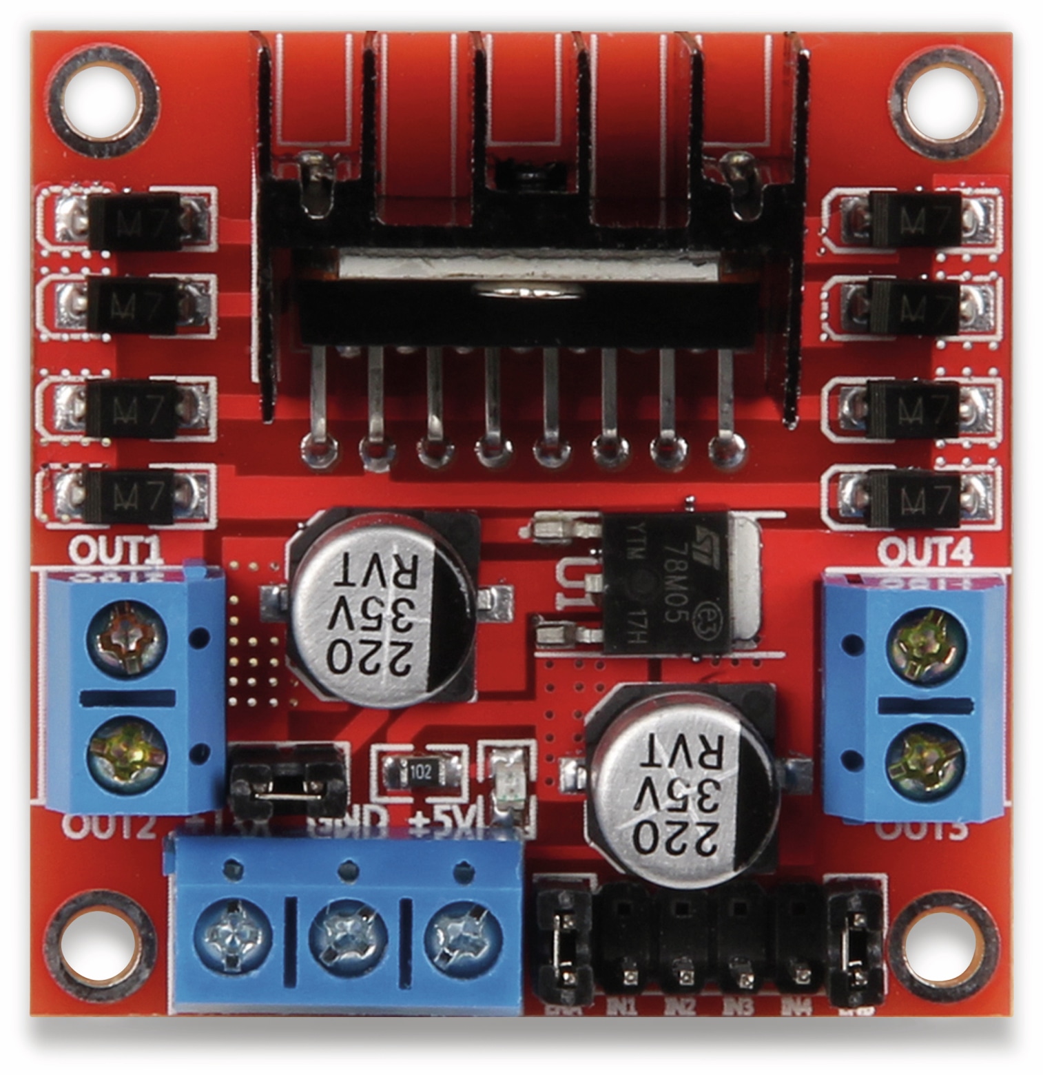 JOY-IT Motormodul (2/4Phasen, L298N)