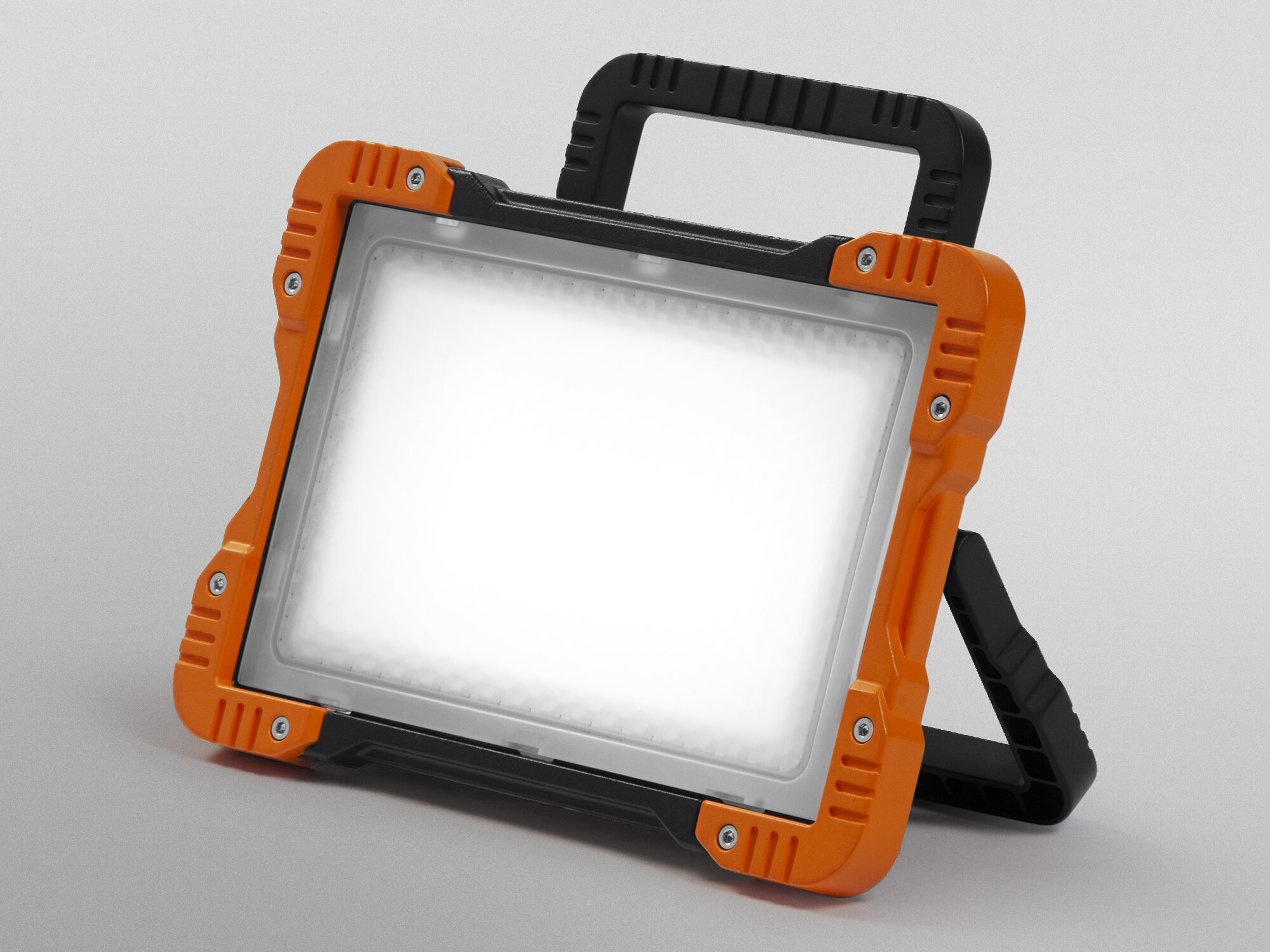 OSRAM LED-Baustrahler, 50W, 4000lm, 4000K, IP20, neutralweiß, orange/schwarz
