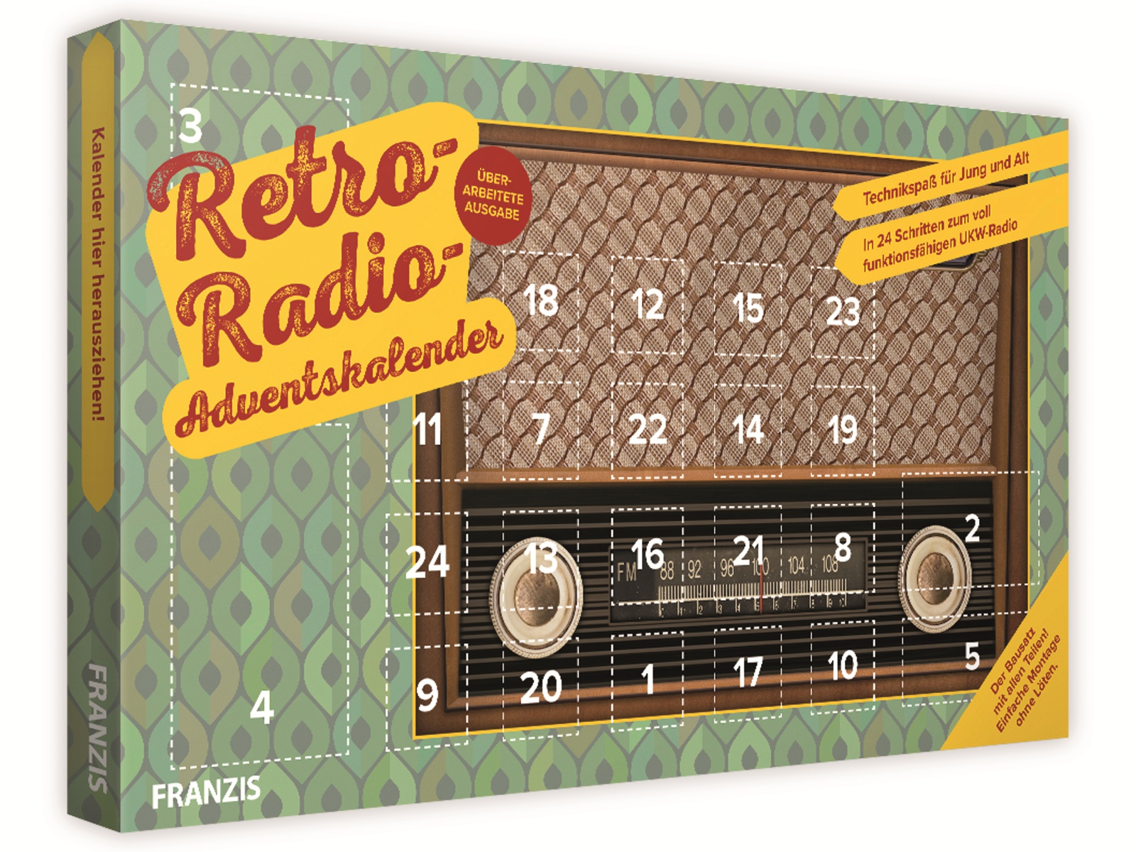 FRANZIS Adventskalender, 67078, Retro Radio Adventskalender FRANZIS Adventskalender, 67078, Retro Radio Adventskalender