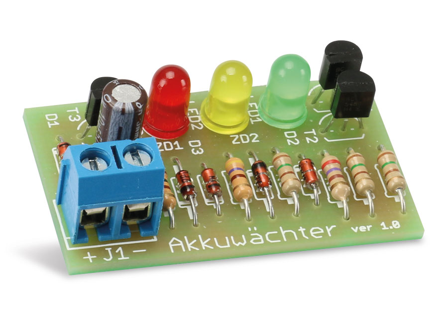 Bausatz 3-Kanal-Akkuwächter 6 V-, V1.0 Bausatz 3-Kanal-Akkuwächter 6 V-