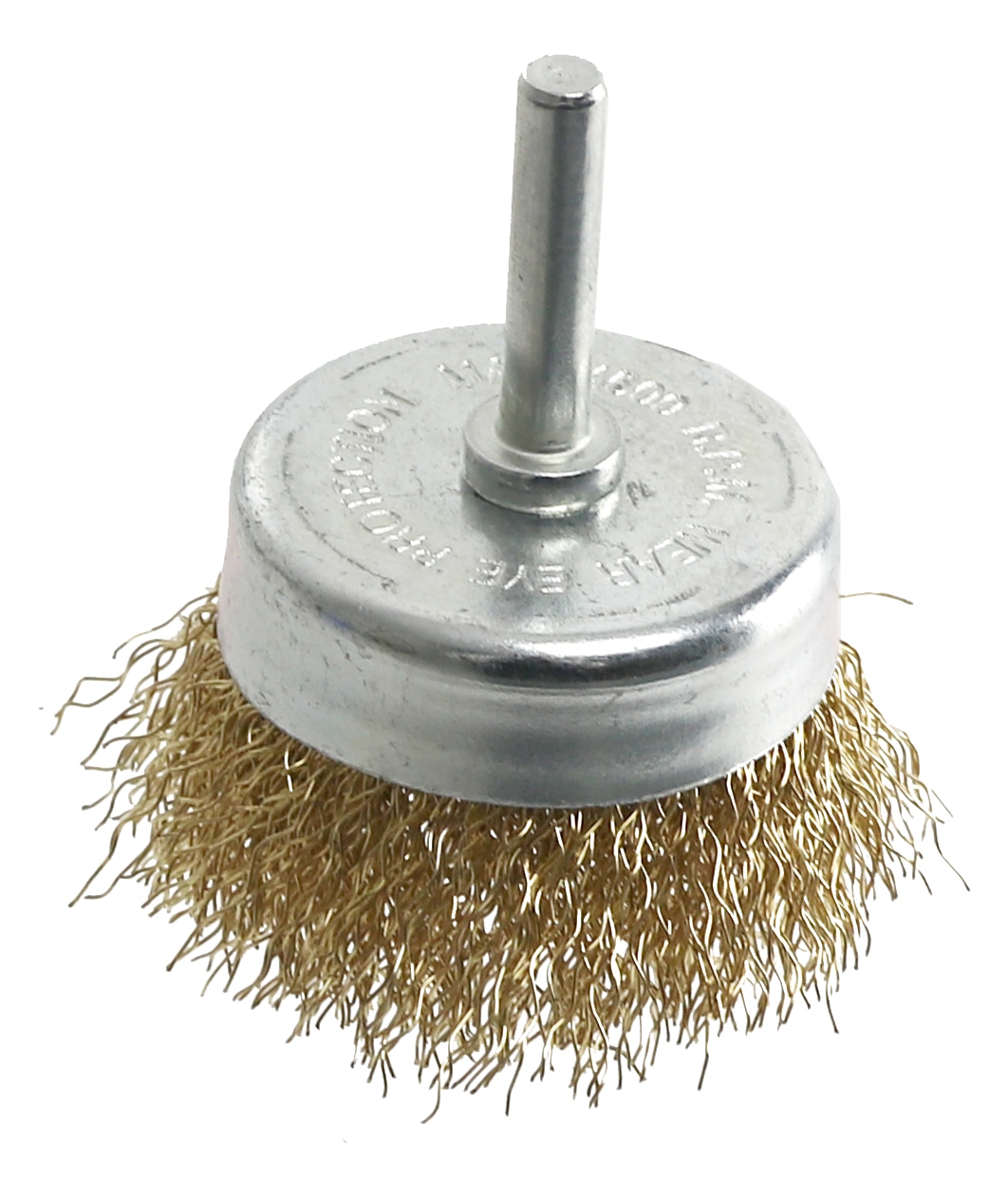 EUROTOOLS Topfbürsten Set, für Bohrmaschine und Akkuschrauber, Vermessingt