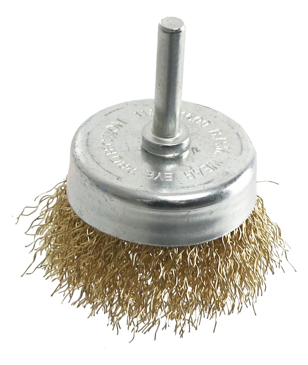 EUROTOOLS Topfbürsten Set, für Bohrmaschine und Akkuschrauber, Vermessingt