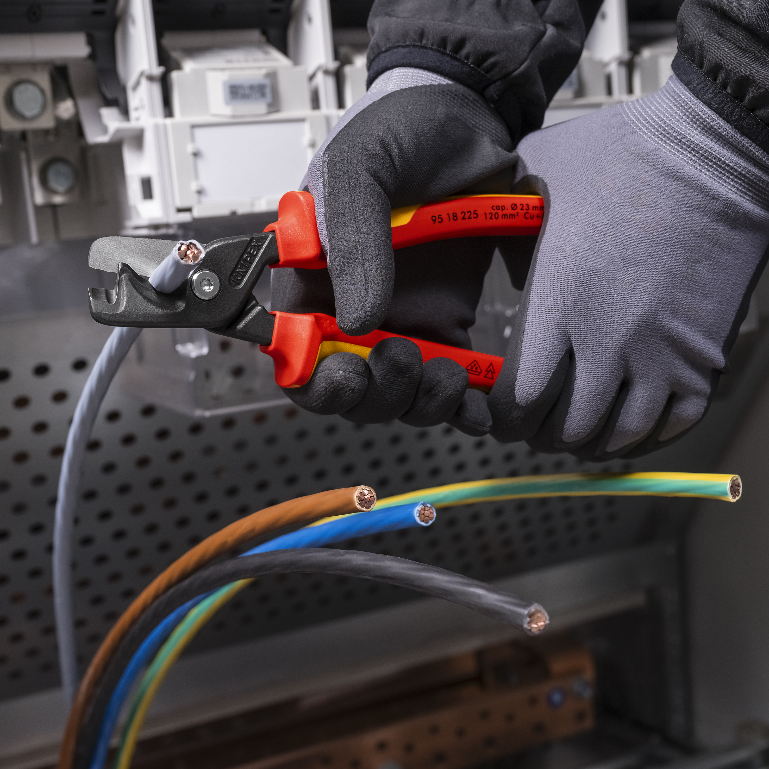KNIPEX Kabelschere, StepCut XL, 95 18 225, 225 mm