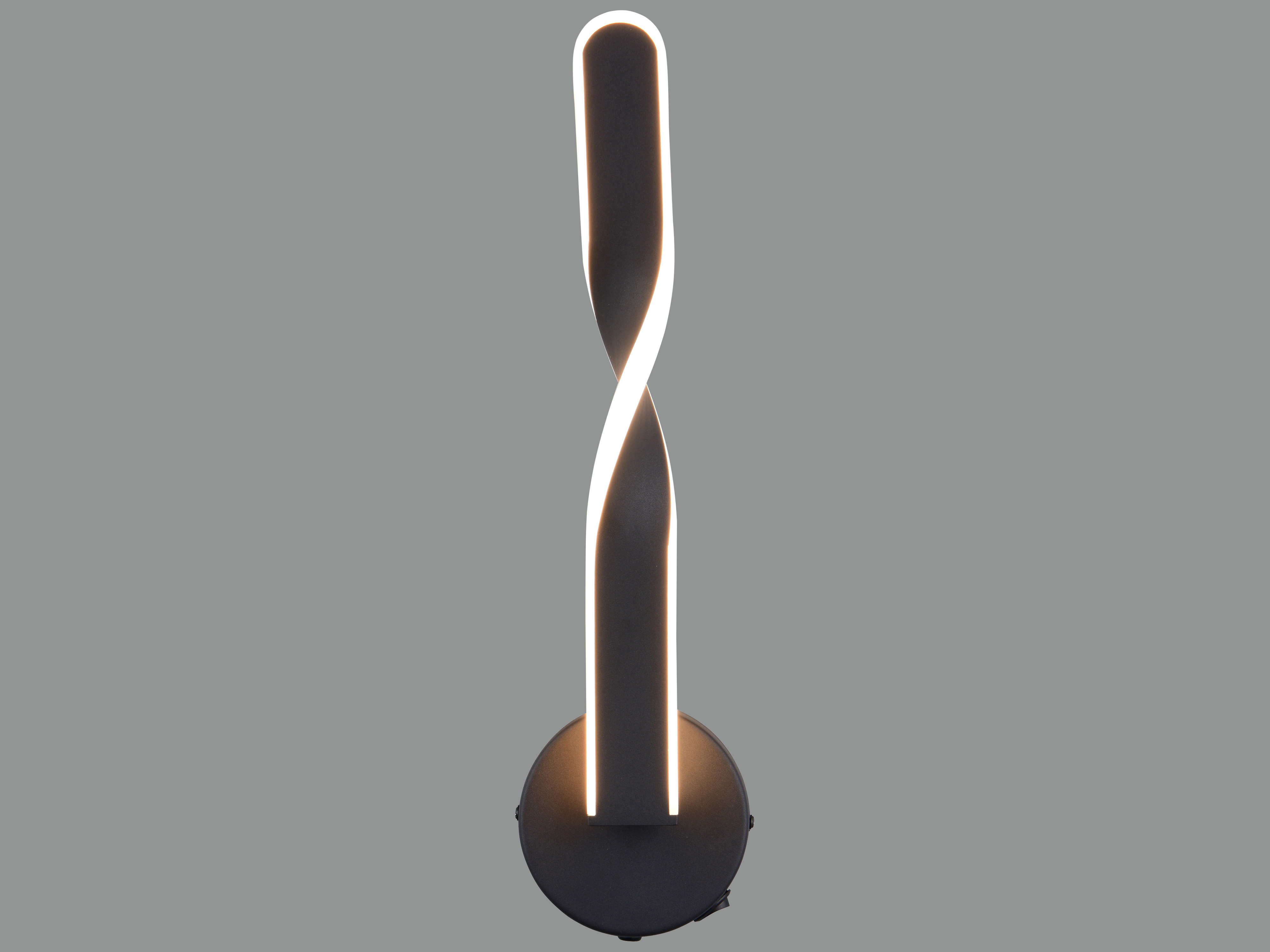 REALITY LED-Wandleuchte Ginko R25791732, 11W, 3000K, 1150lm, warmweiß, IP20, schwarz