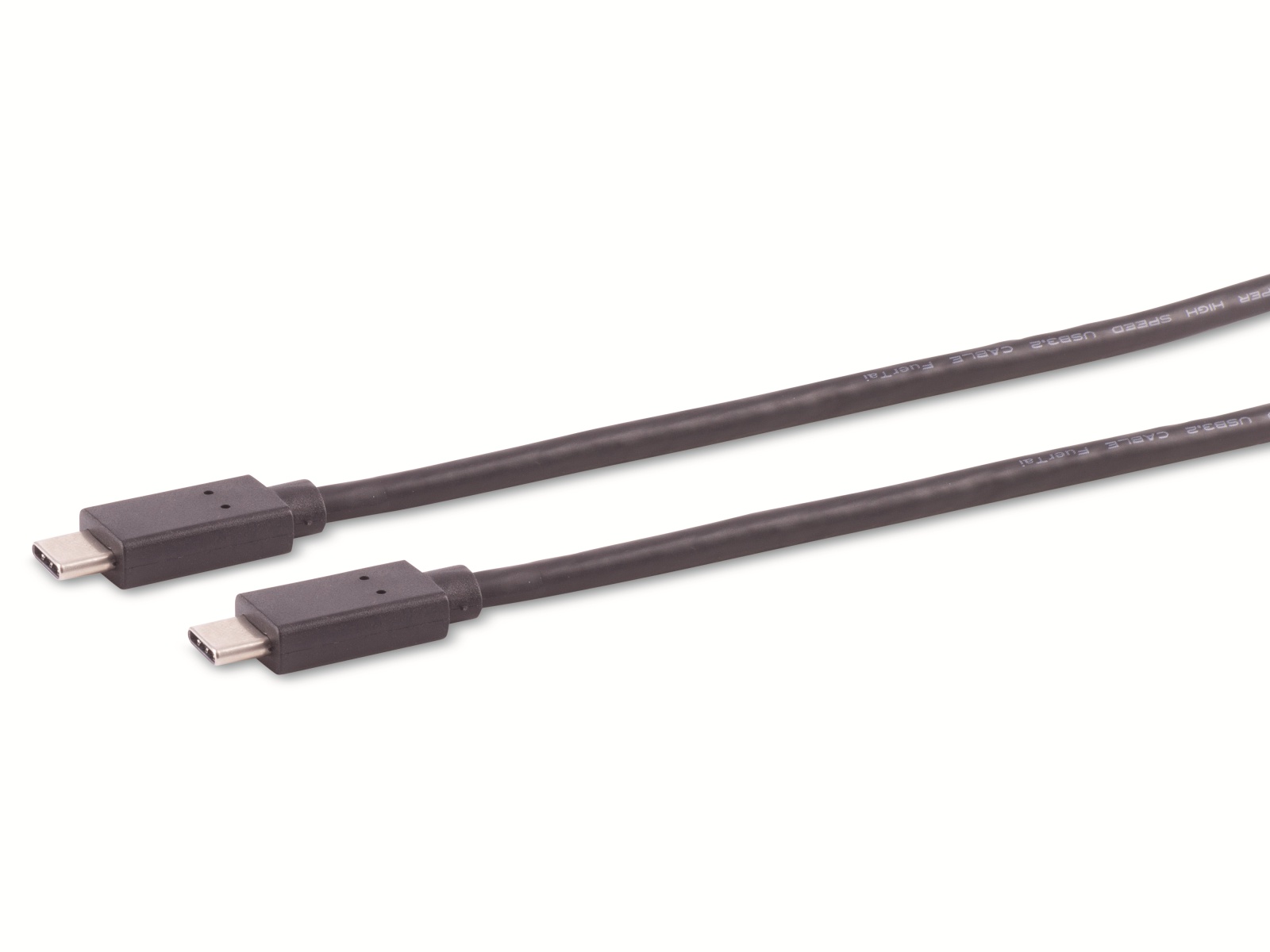 S-IMPULS USB-C Verbindungskabel, 3.2 Gen 2x2, schwarz, 1 m