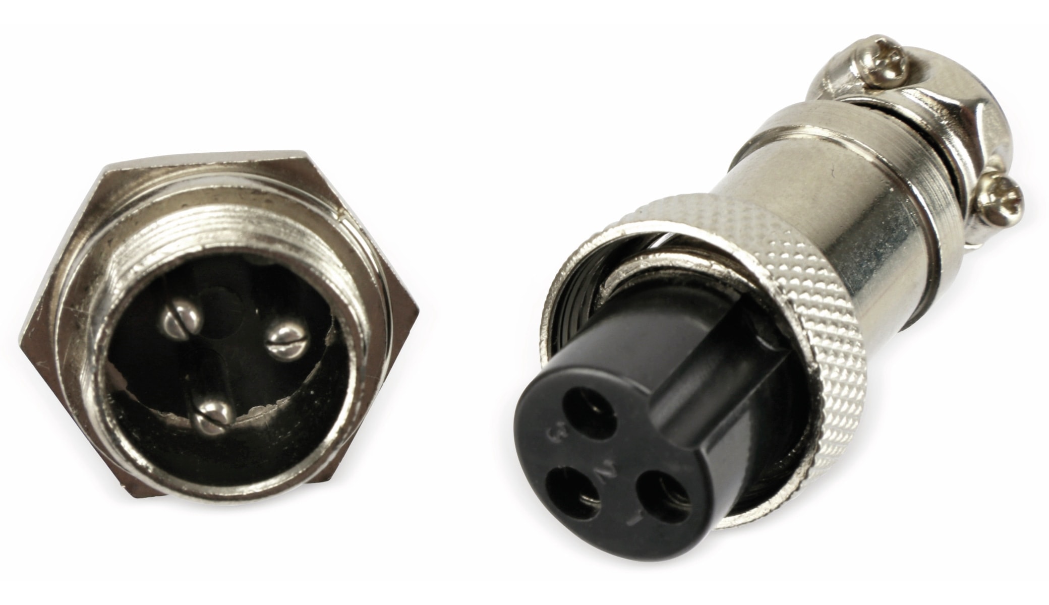 Steckverbinder-Set GX16-3, 3-polig