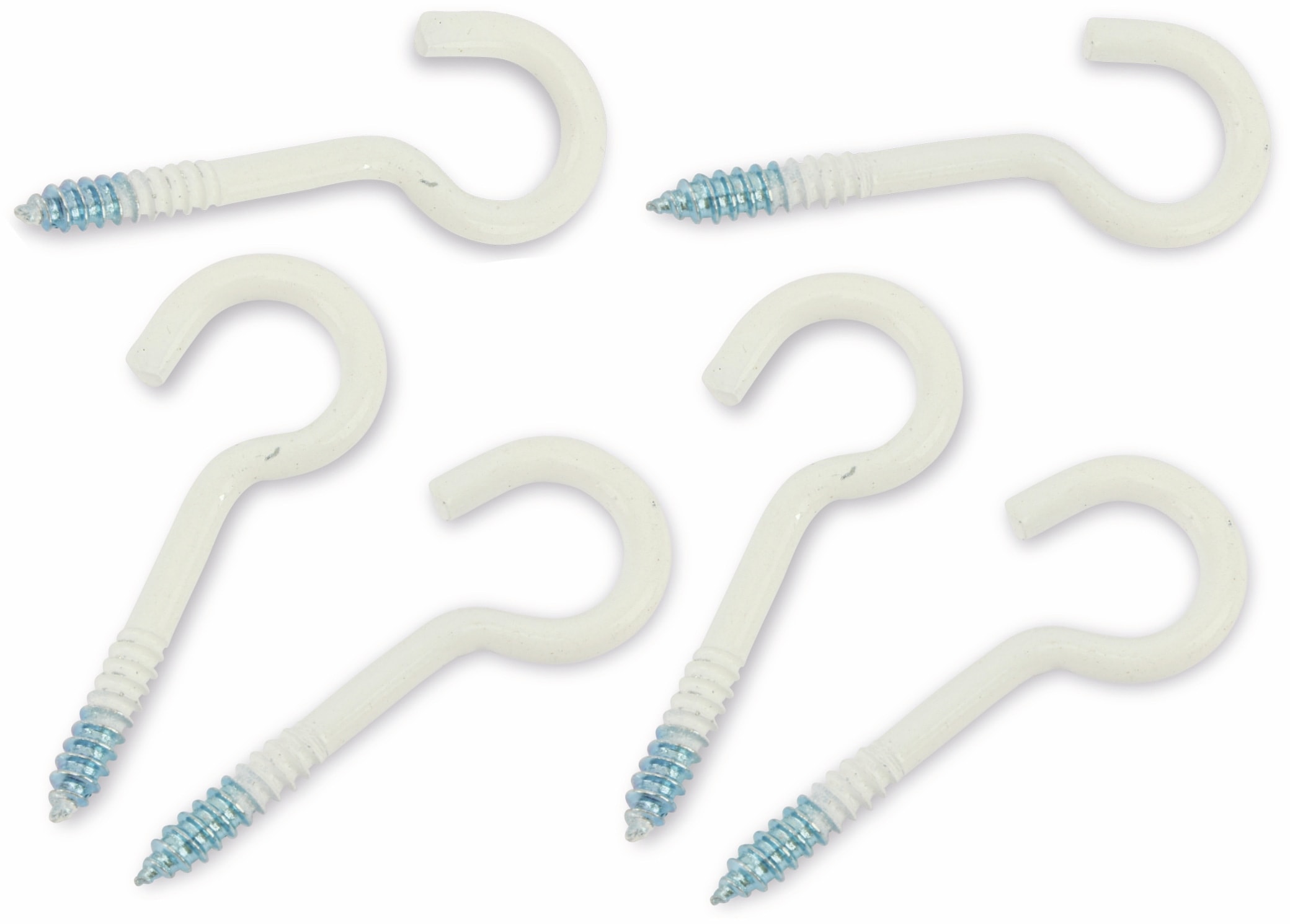 BGS TECHNIC Schraubhaken, 60 mm, 6 Stück, weiß BGS TECHNIC Schraubhaken, 60 mm, 6 Stück, weiß
