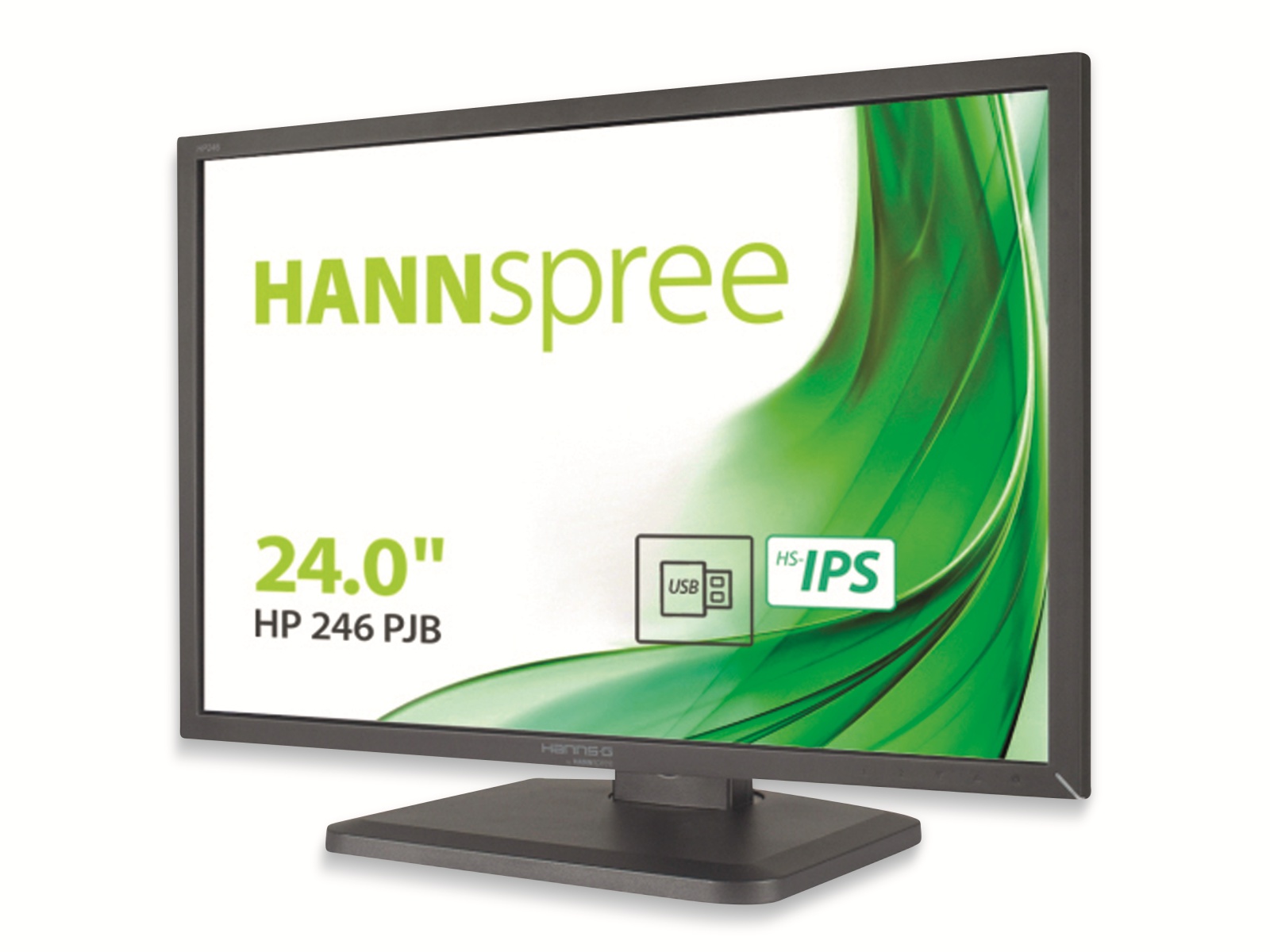 HANNspree Monitor HP246PJB, 24", EEK: C (A bis G), VGA, DVI, DP