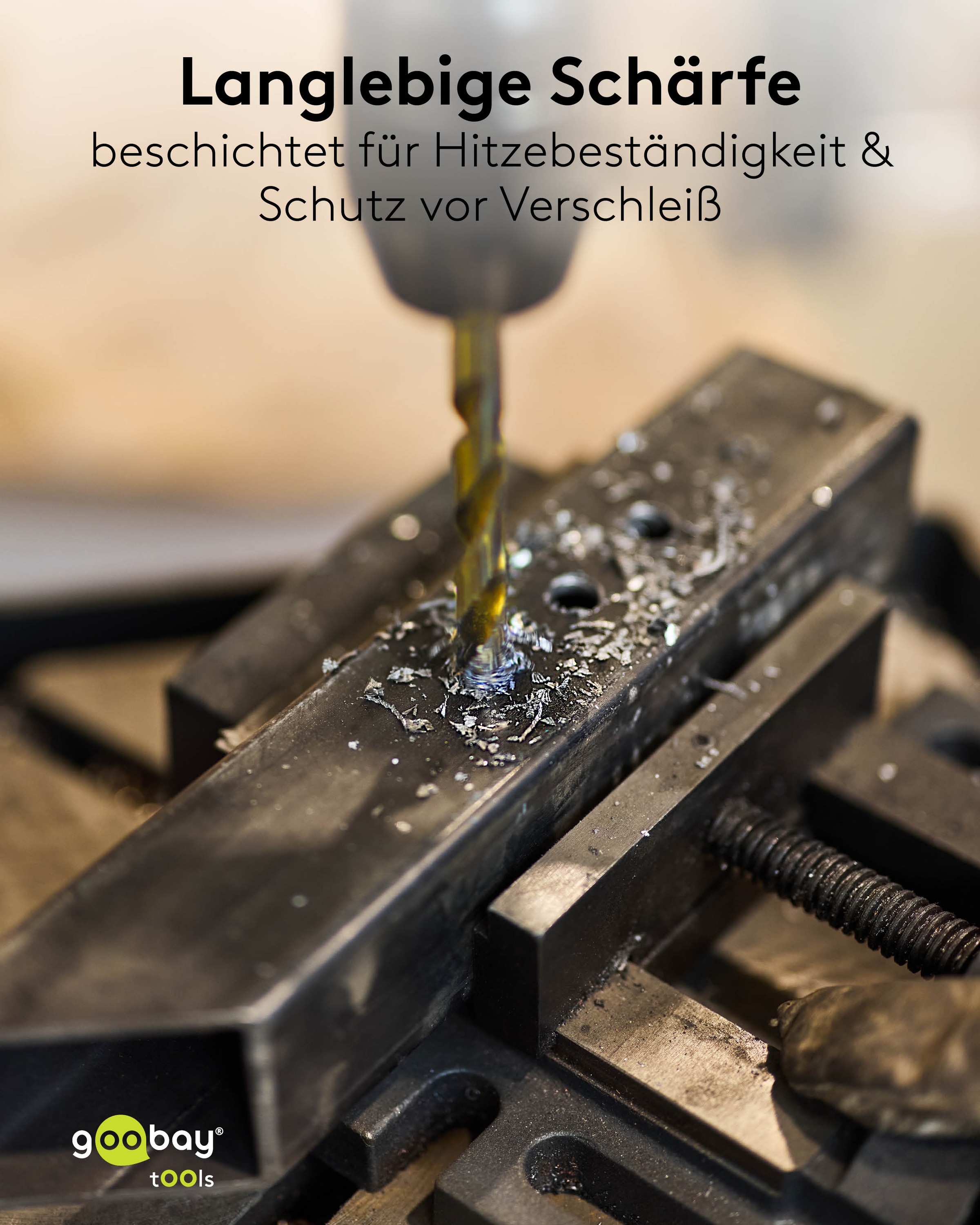 GOOBAY TOOLS Metall- & Steinbohrer-Set, 77848, 1,5-10 mm, 17-teilig