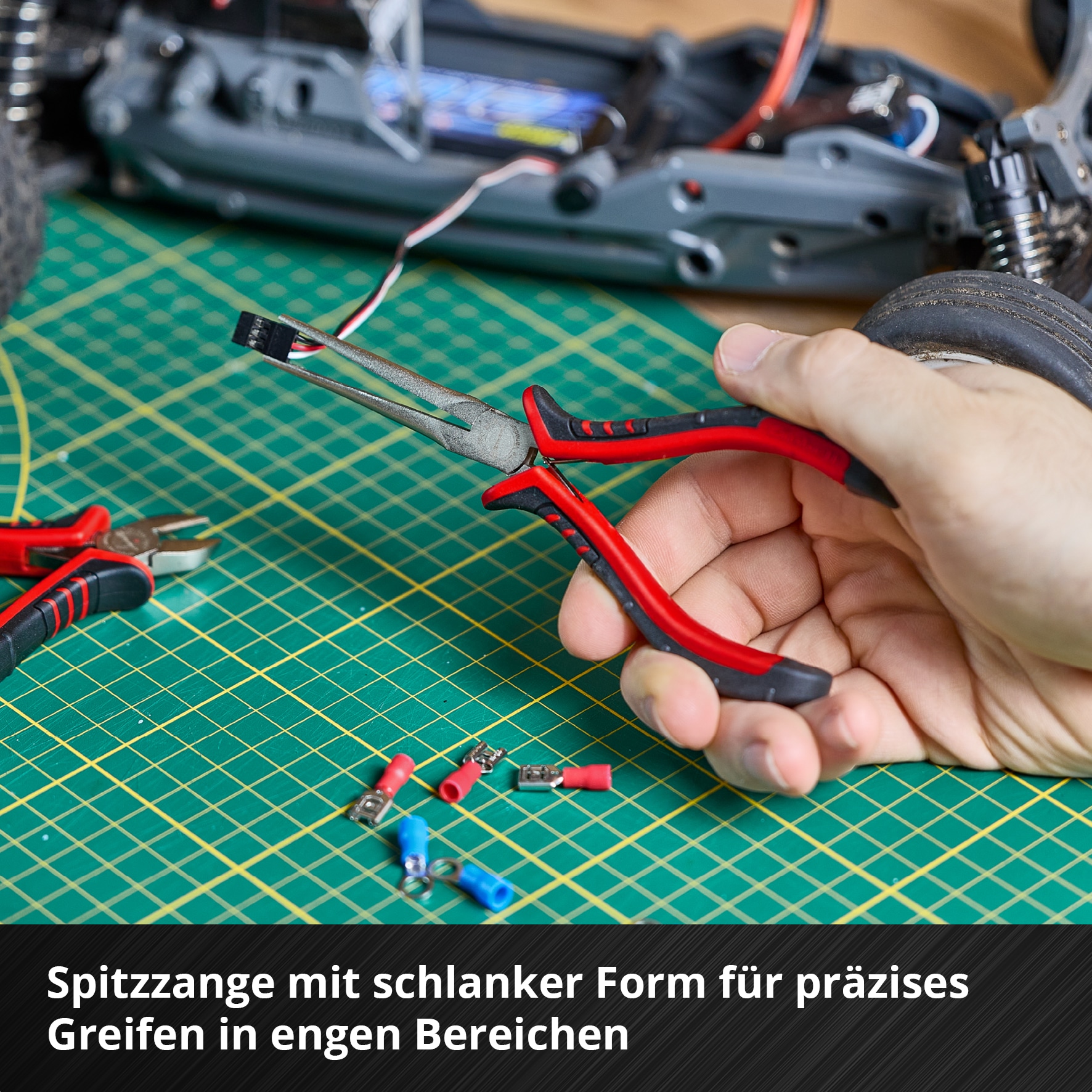 EINHELL E-Case-Einleger Feinmechaniker-Zangen, 505272, 8-teilig