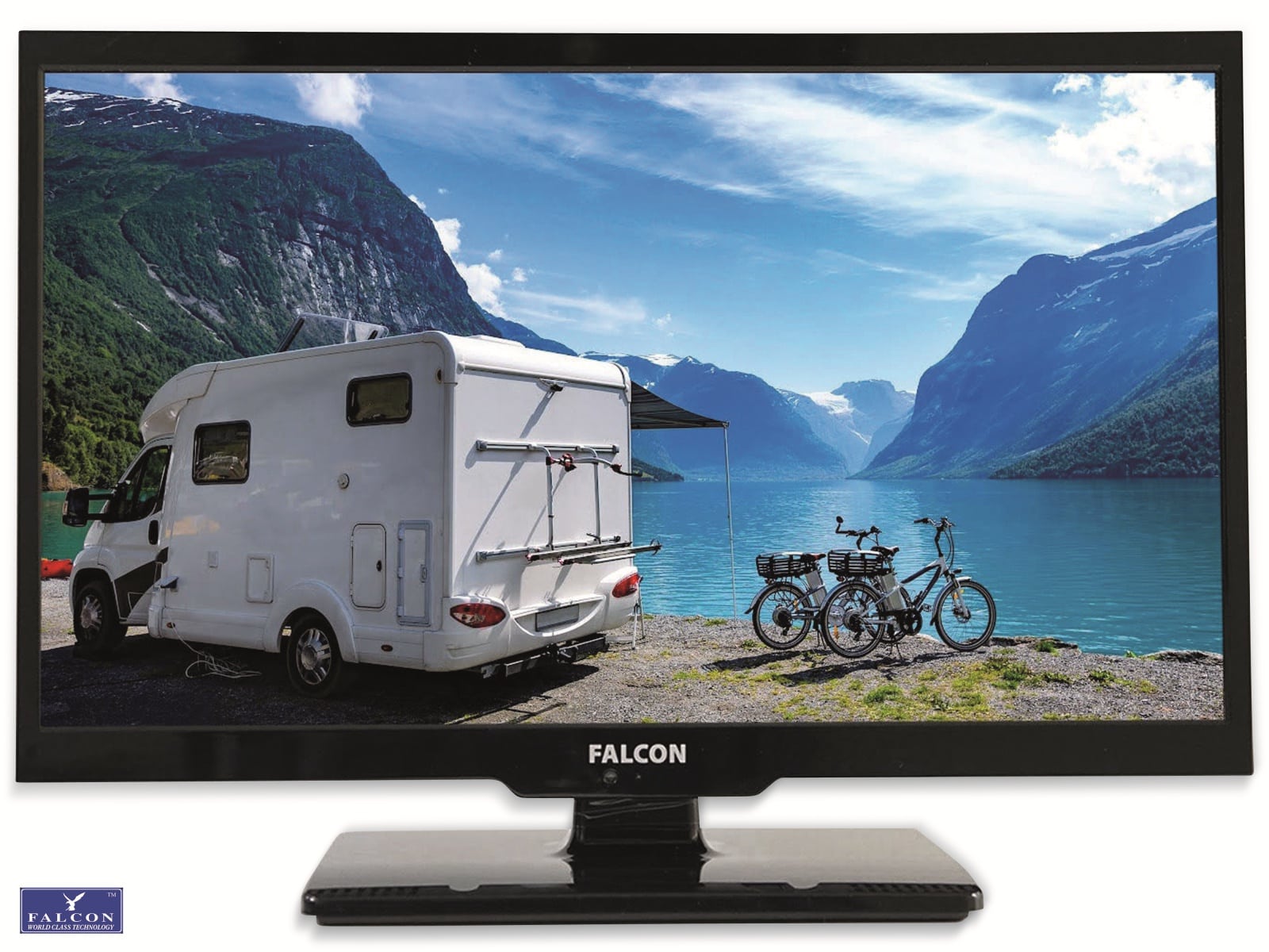 Falcon LED-TV Travel TV, 48 cm (19"), Full HD, EEK: F, mit DVD-Player, EasyFin