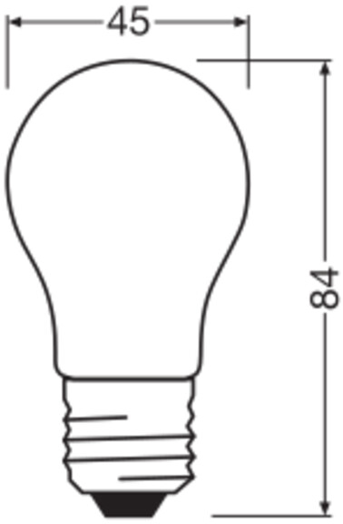 OSRAM LED-Lampe Retrofit, 1,8 W, E27, 2700 K, EEK: D, 250 lm, IP20, warmweiß
