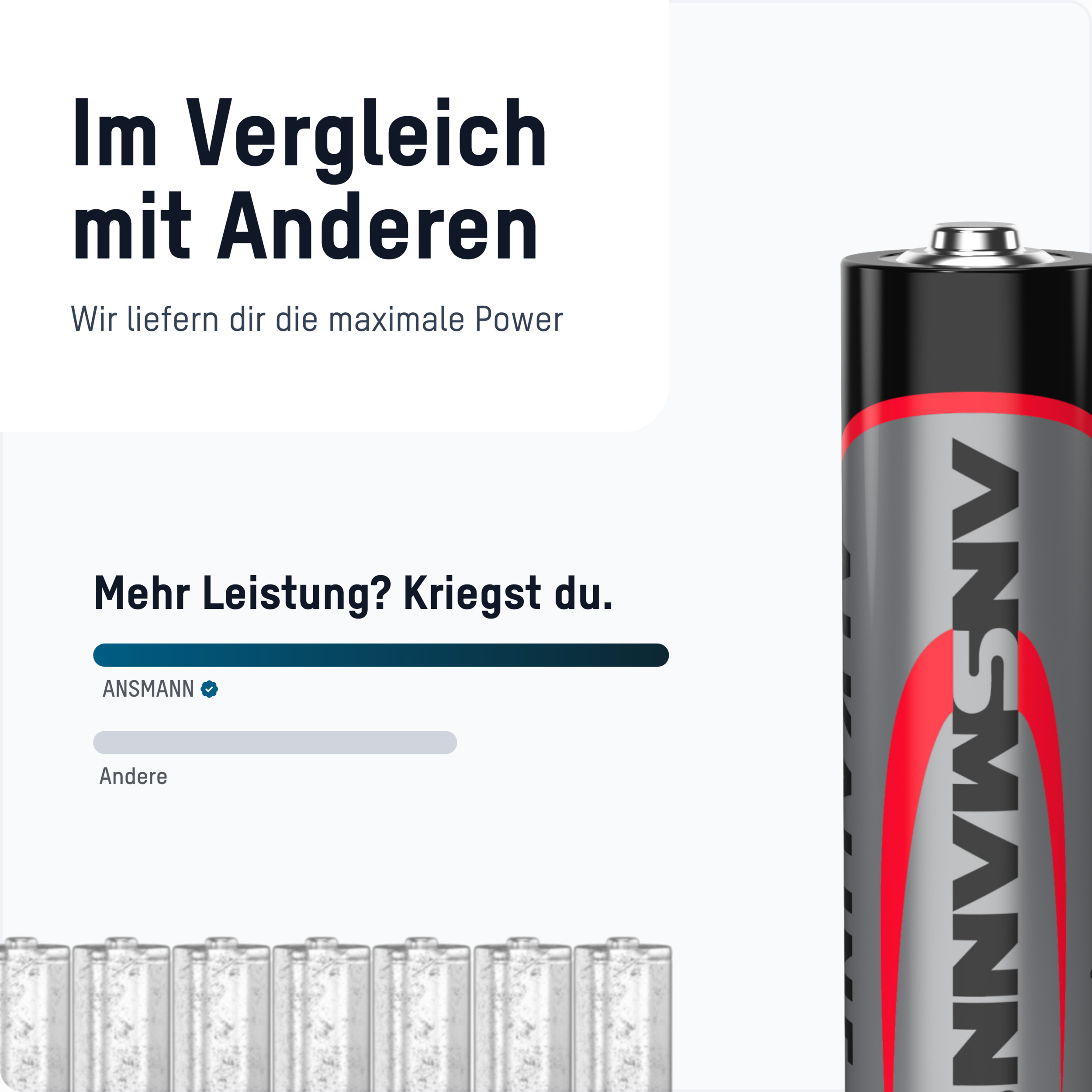 ANSMANN Mignon-Batterie-Set, Alkaline, 100 Stück