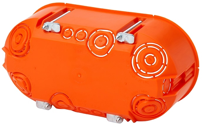 F-TRONIC Hohlwanddose E118, doppelt, T 47 mm