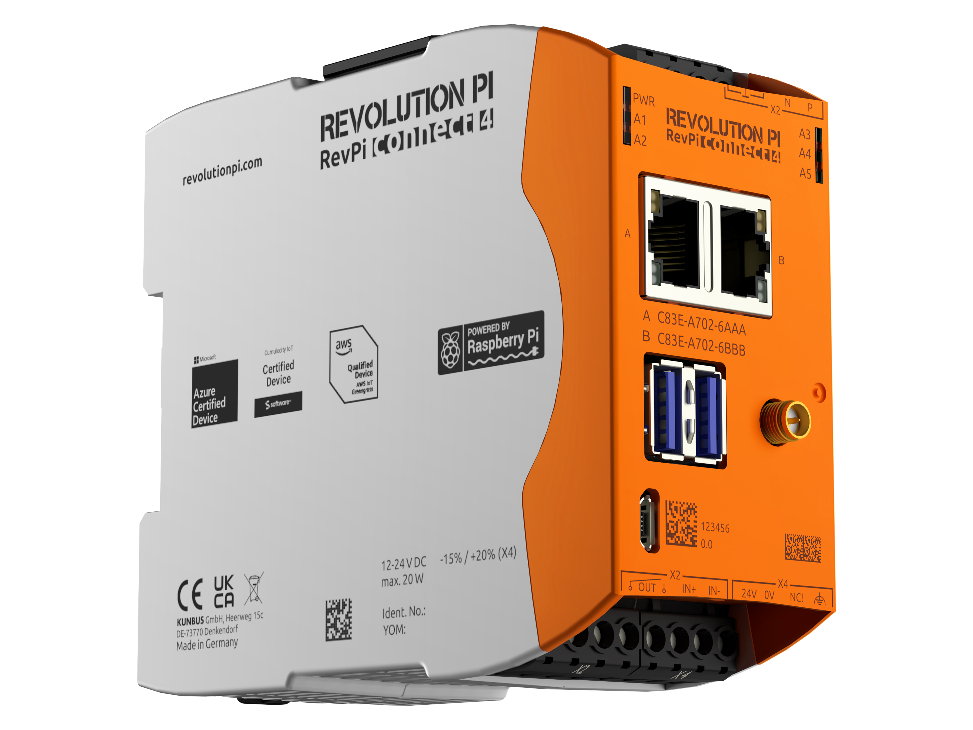 KUNBUS Revolution PI Erweiterungsmodul PR100377 Connect 4, 8 GB, 2 GB, WiFi