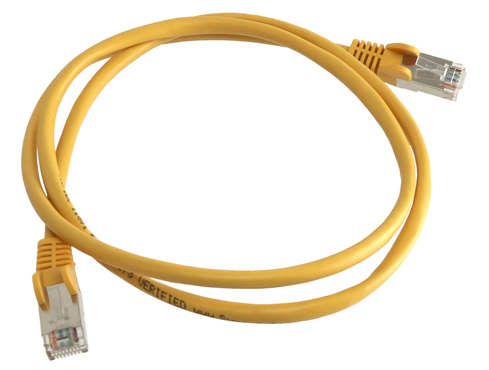 CAT.5E Patchkabel, 1 m, gelb, F/UTP CAT.5E Patchkabel, 1 m, gelb, UTP