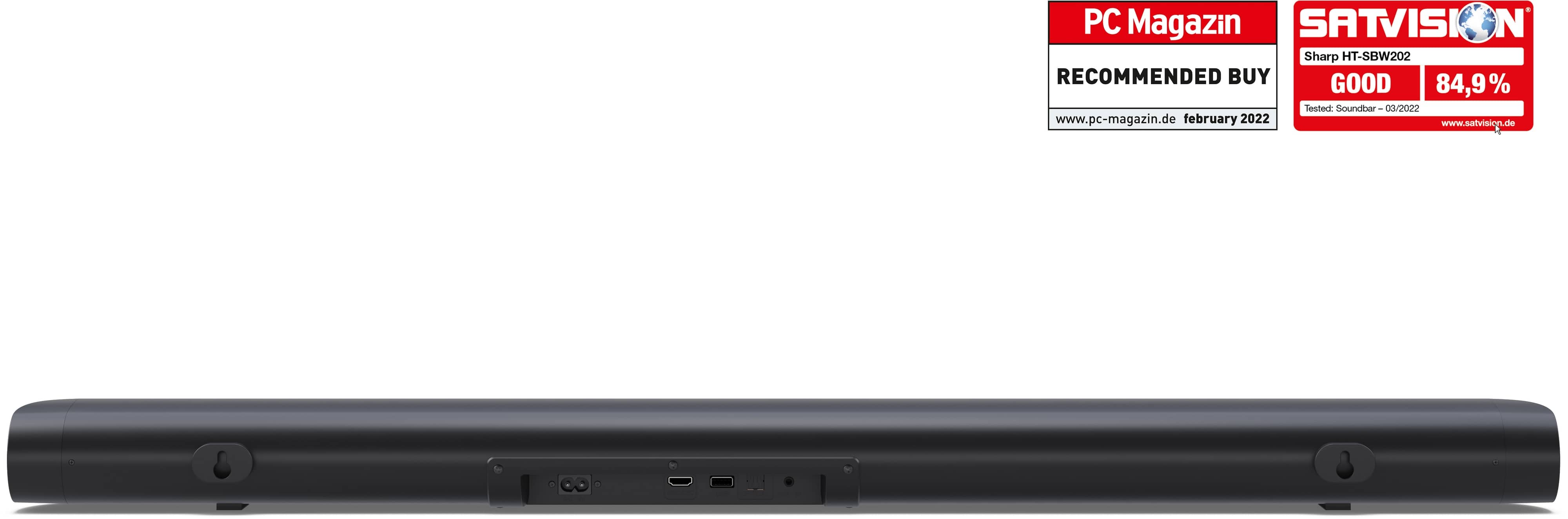 SHARP Soundbar-System HT-SBW202, Subwoofer, Bluetooth, HDMI, 200 W SHARP Soundbar-System HT-SBW202, Subwoofer, Bluetooth, HDMI, 200 W