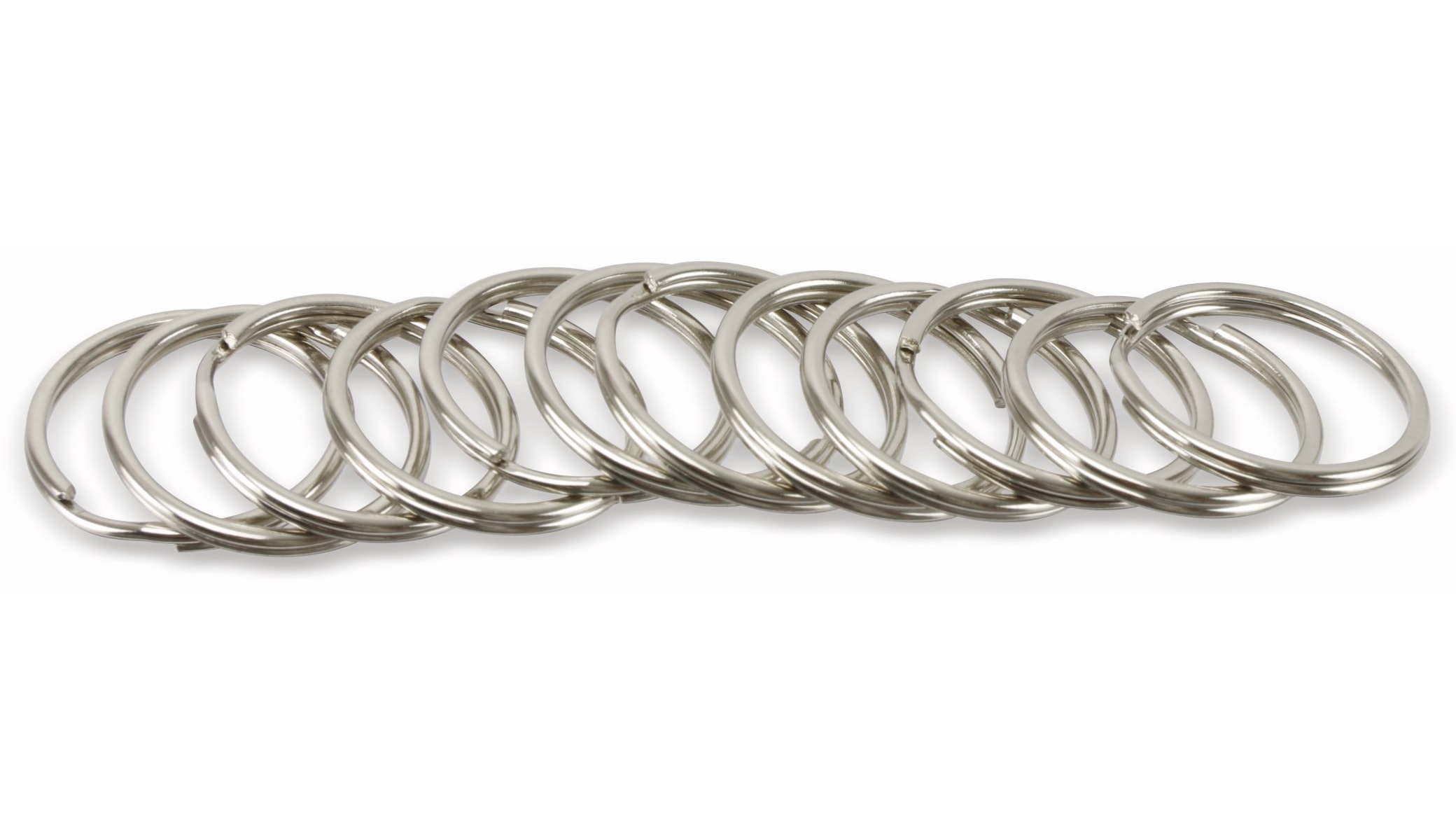 Schlüsselringe, 15 mm, 100 Stück