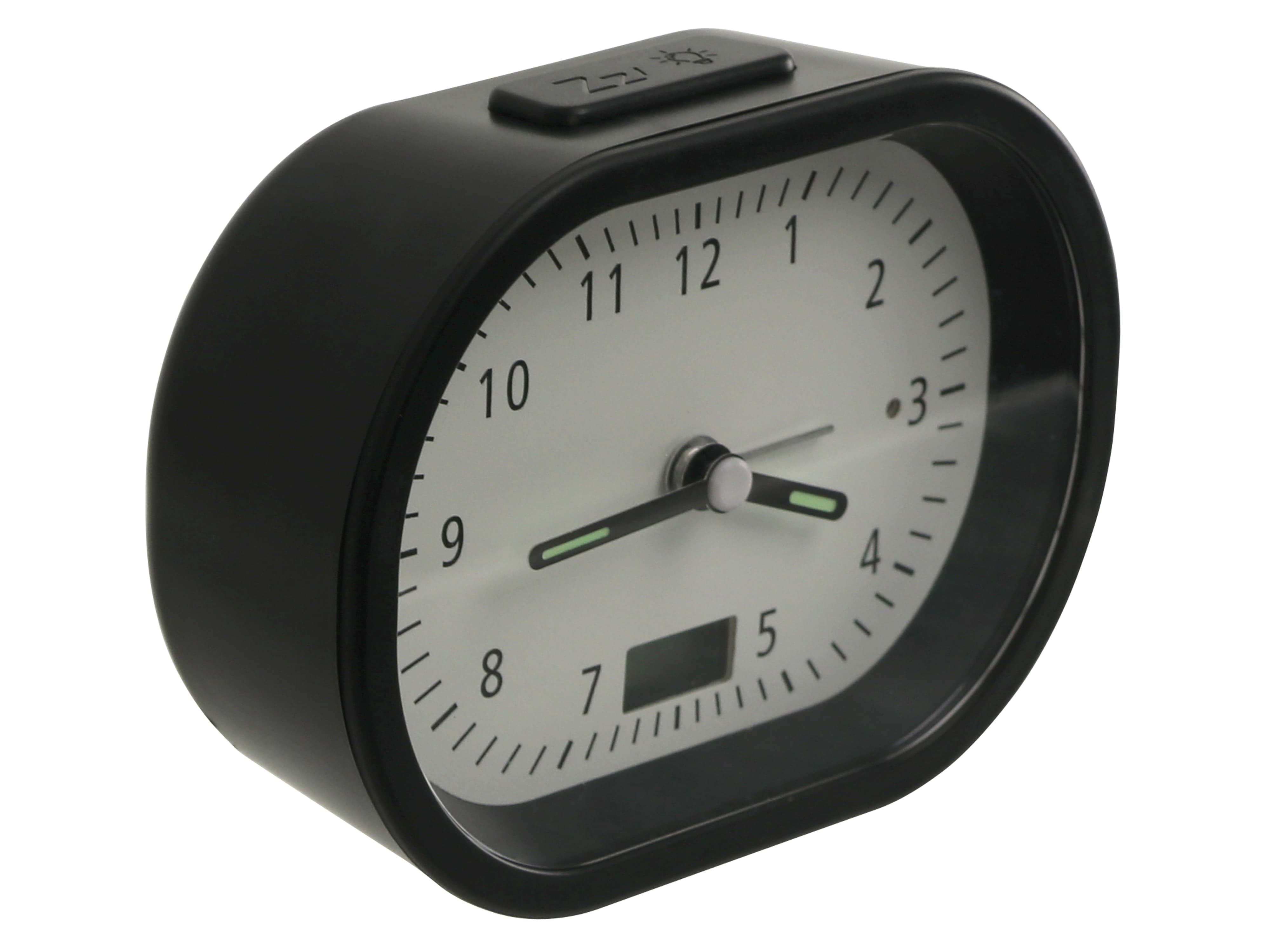 Funkwecker, analog, 784-02-2020-03, schwarz, B-Ware