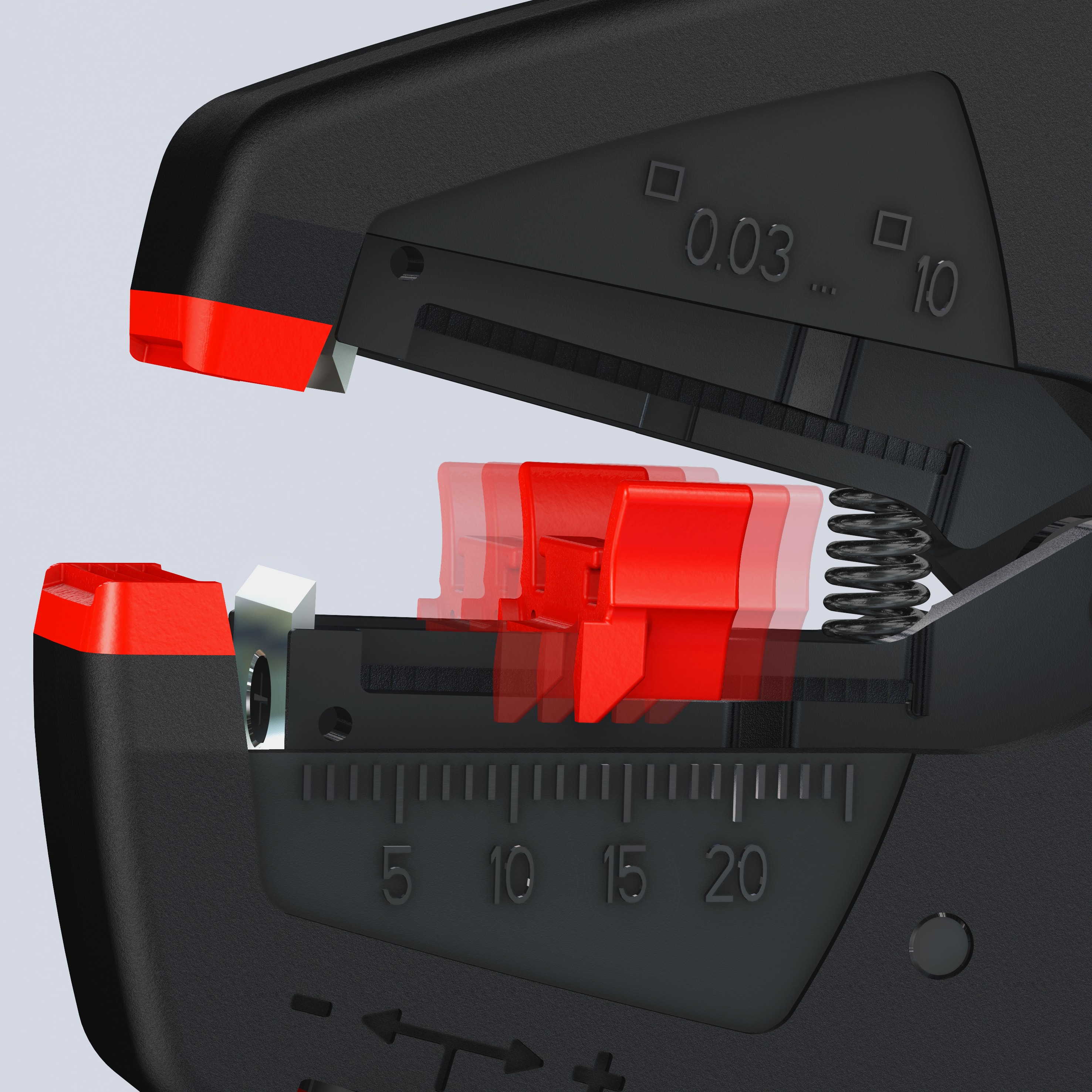 KNIPEX Selbsteinstellende Abisolierzange, 12 40 200