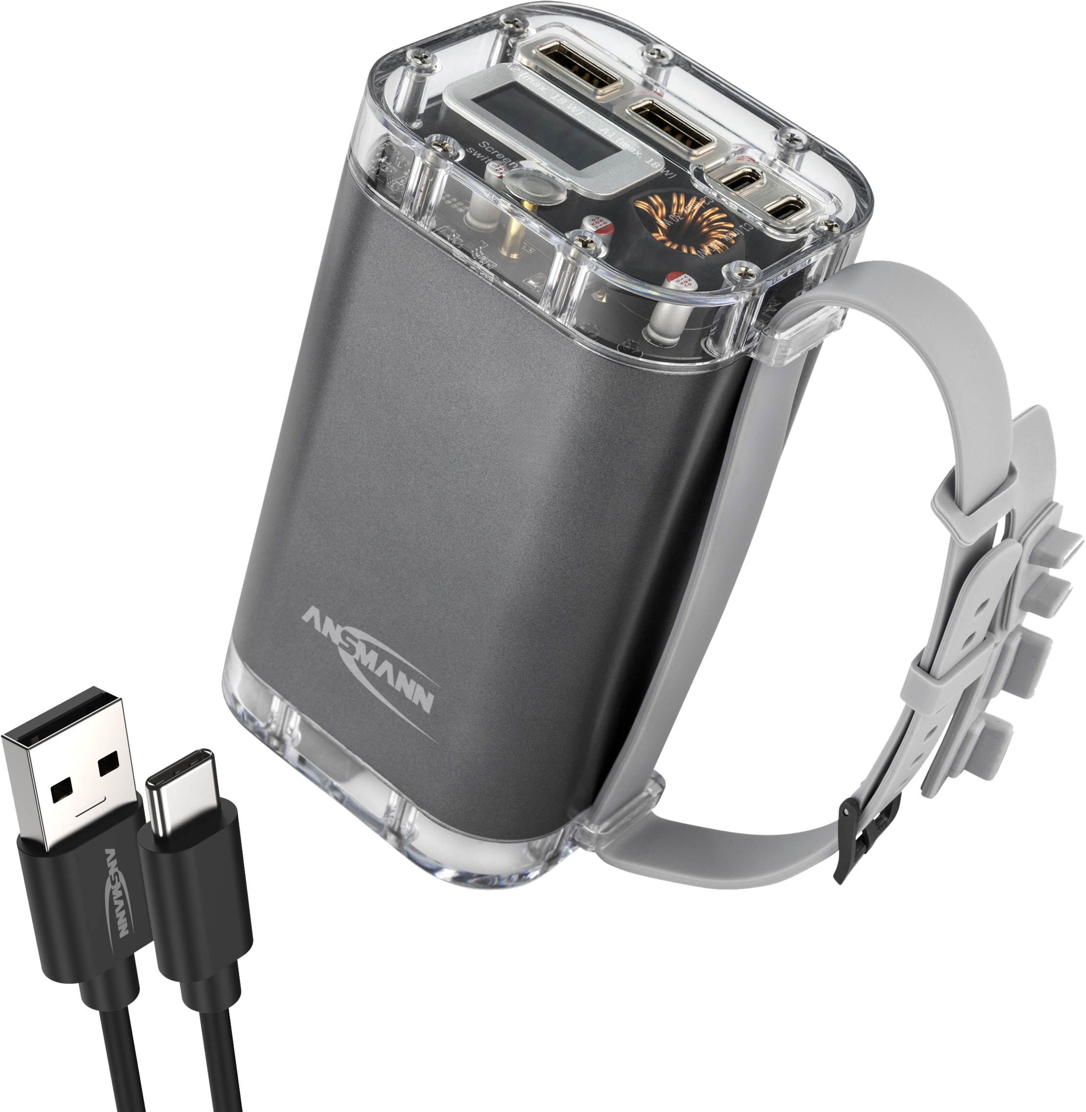 ANSMANN Powerbank PB4100, 40.000 mAh, 2x USB-A, 2x USB-C ANSMANN Powerbank PB4100, 40.000 mAh, 2x USB-A, 2x USB-C