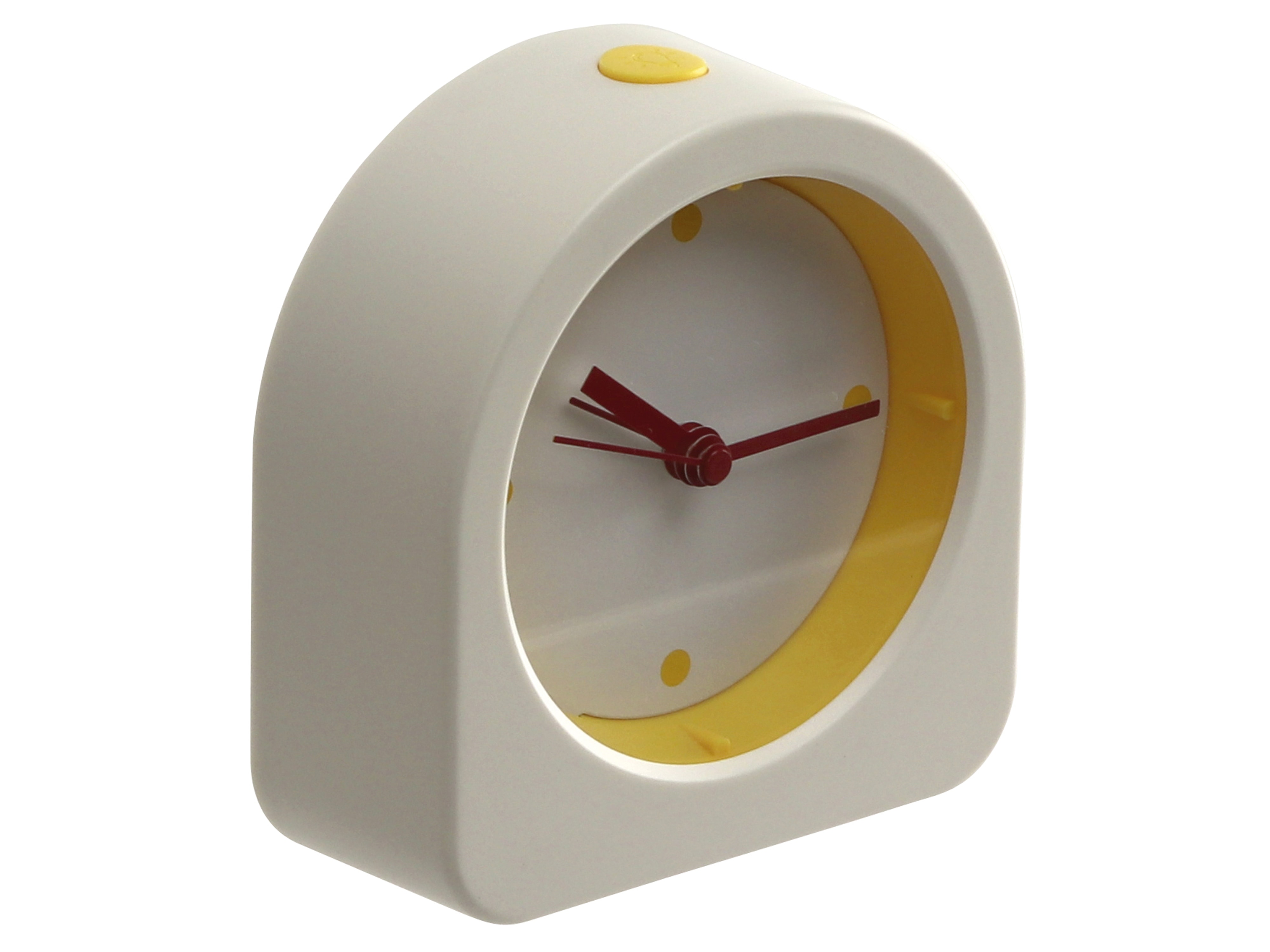 Quarzwecker, 823-02-2020-07, weiß/gelb, B-Ware